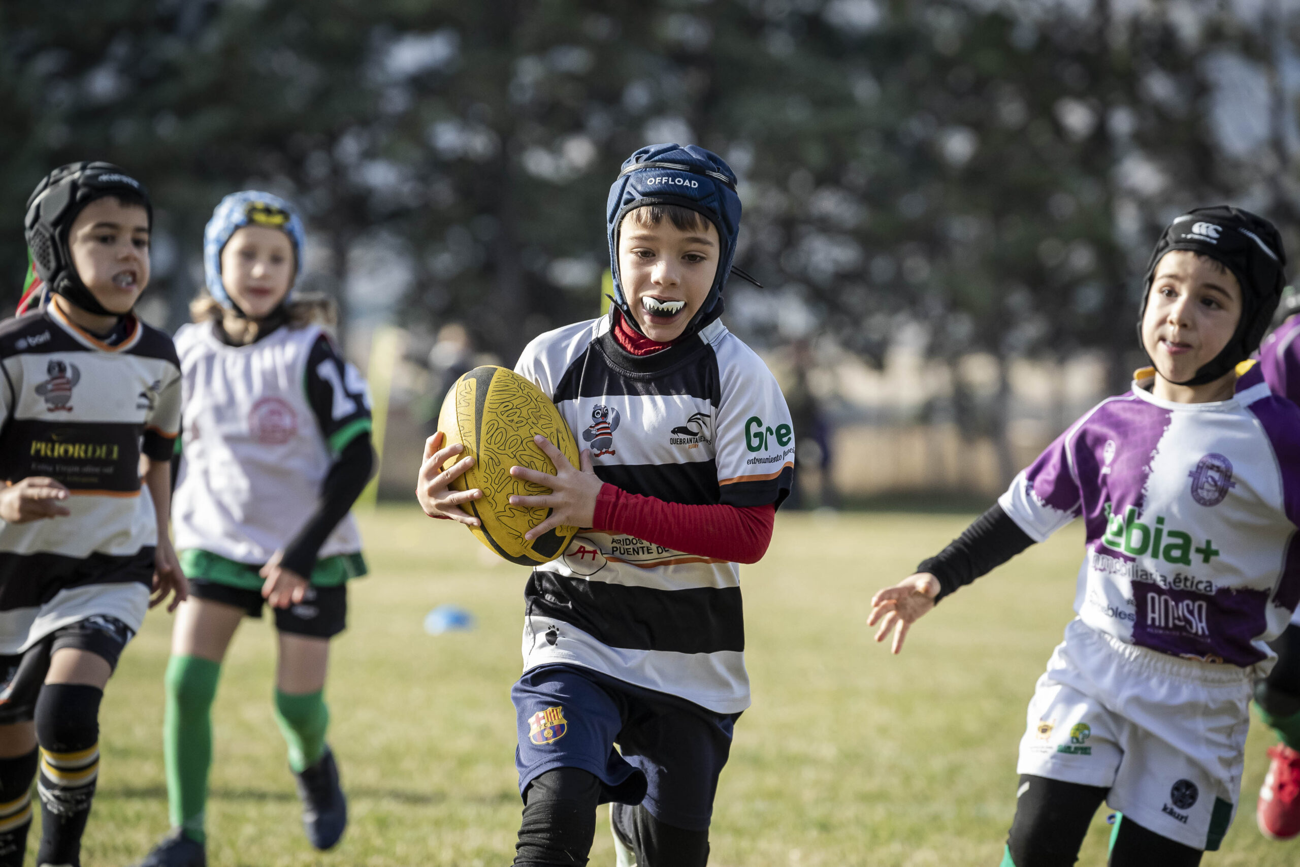 Jornada de escuelas en Tarazona para los niños y niñas del CD Universitario Rugby Zaragoza.