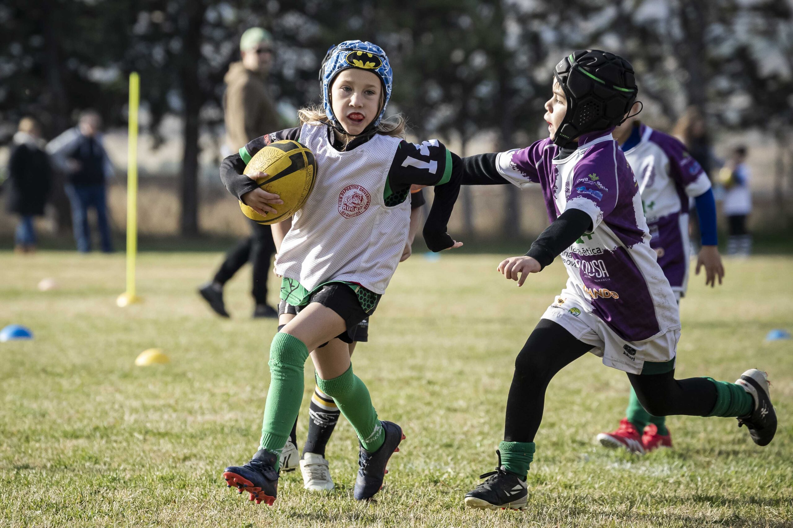 Jornada de escuelas en Tarazona para los niños y niñas del CD Universitario Rugby Zaragoza.