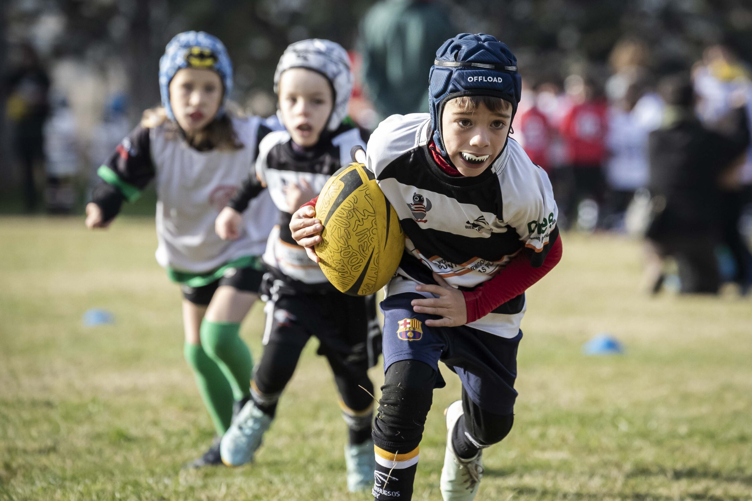 Jornada de escuelas en Tarazona para los niños y niñas del CD Universitario Rugby Zaragoza.