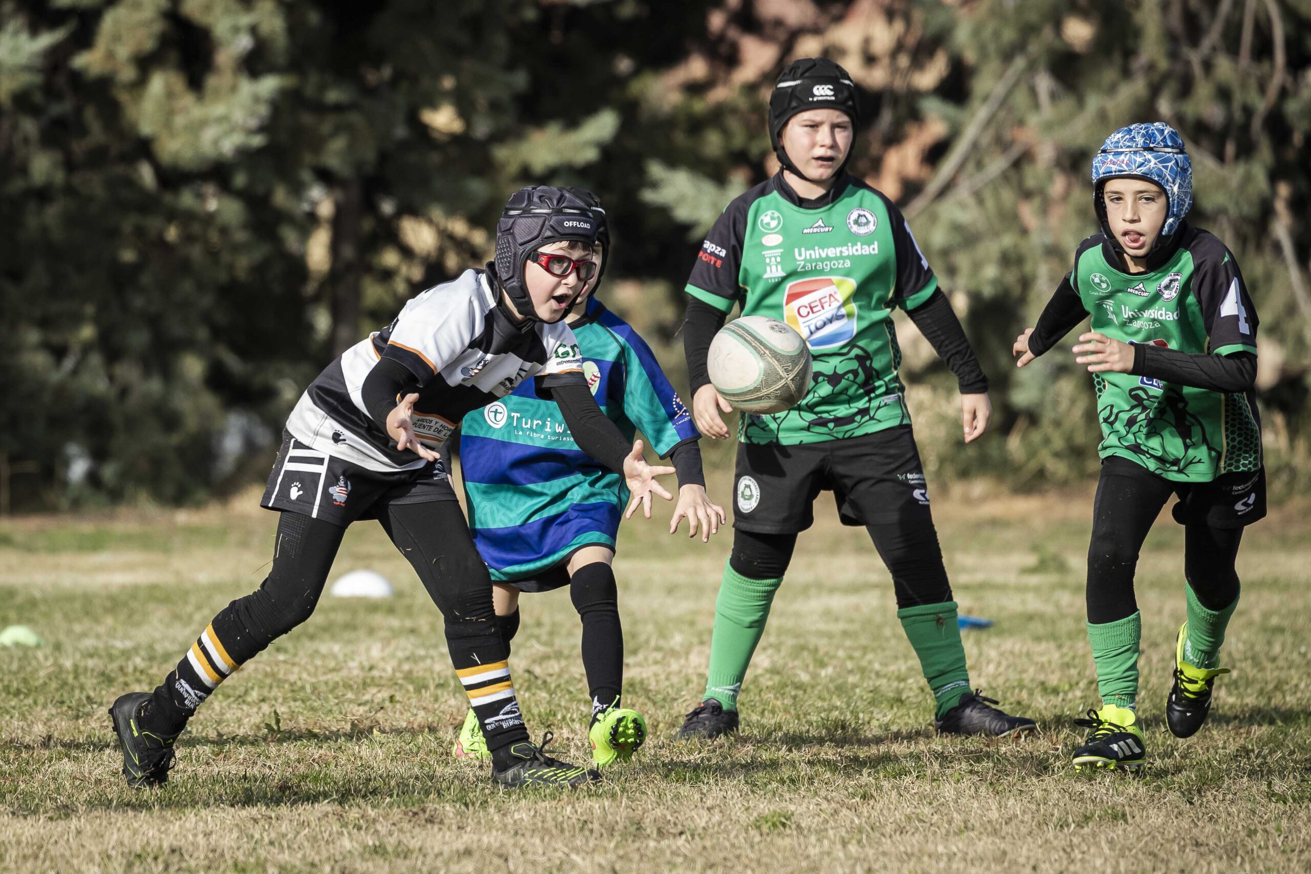 Jornada de escuelas en Tarazona para los niños y niñas del CD Universitario Rugby Zaragoza.