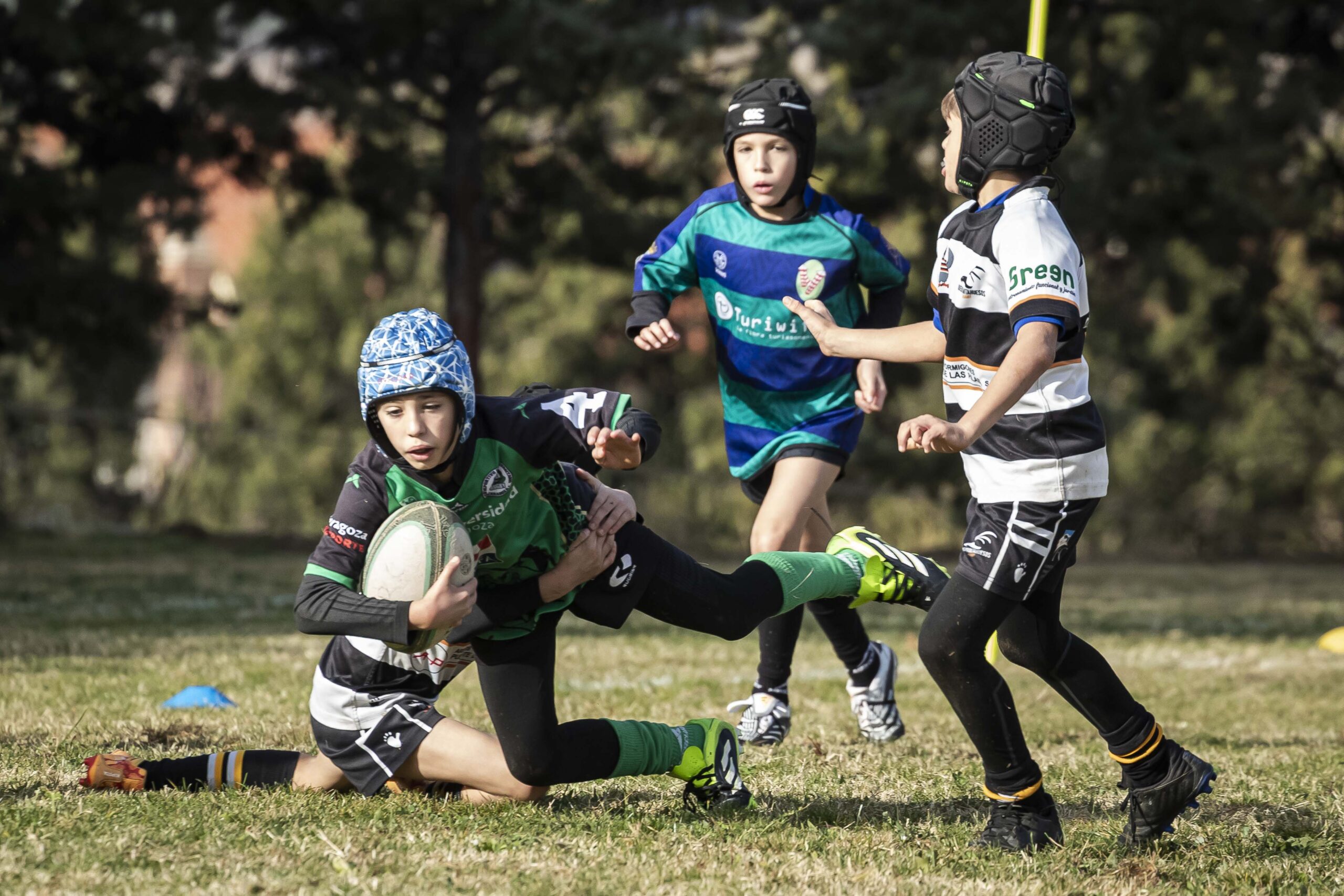Jornada de escuelas en Tarazona para los niños y niñas del CD Universitario Rugby Zaragoza.