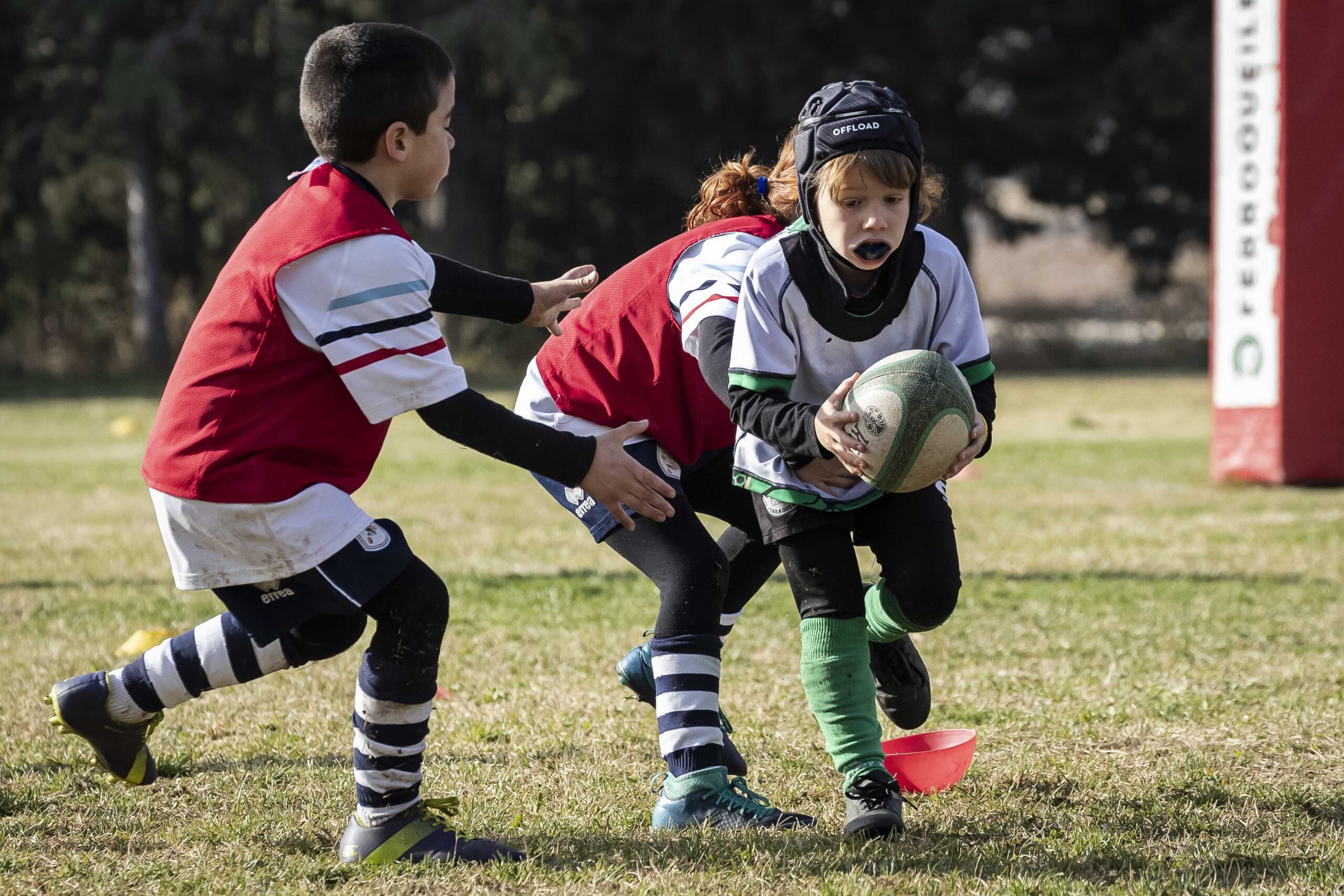 Jornada de escuelas en Tarazona para los niños y niñas del CD Universitario Rugby Zaragoza.