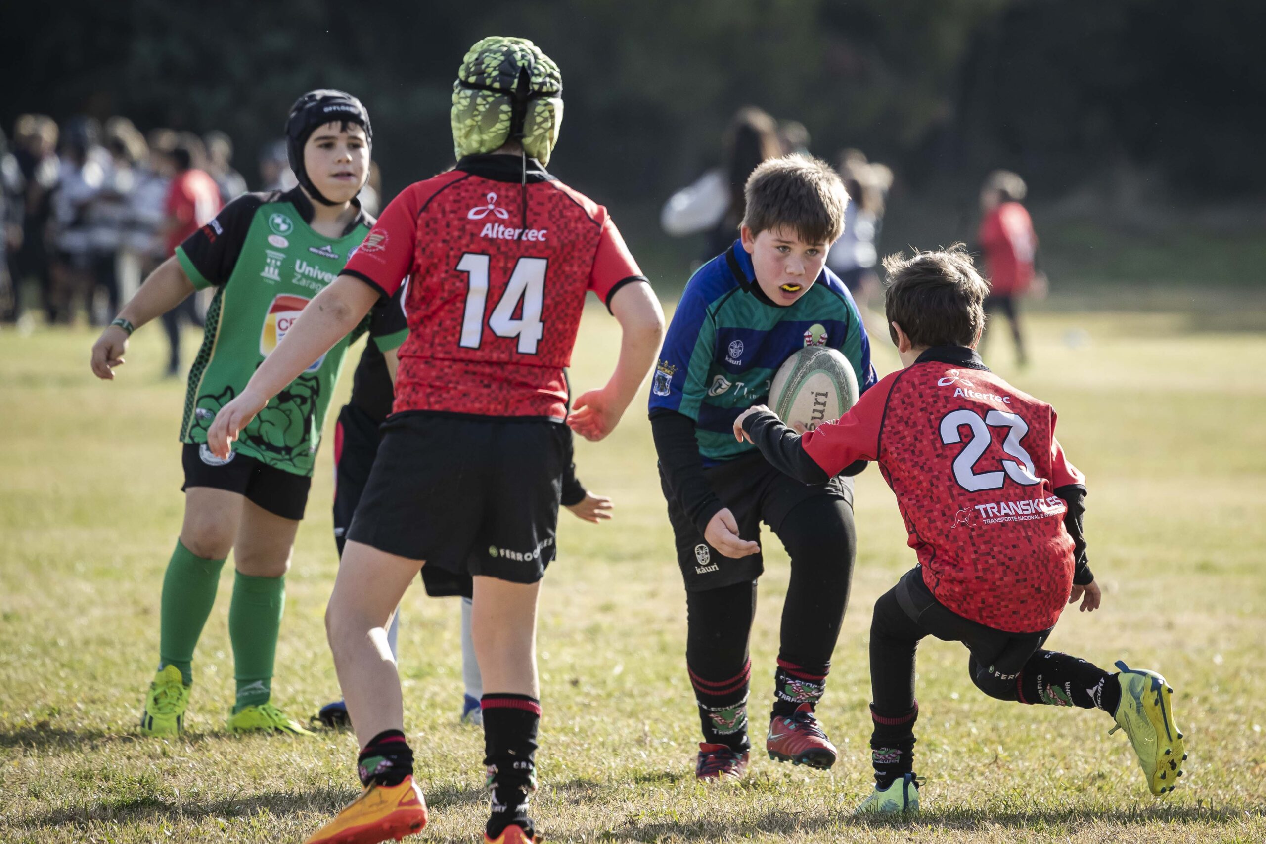 Jornada de escuelas en Tarazona para los niños y niñas del CD Universitario Rugby Zaragoza.