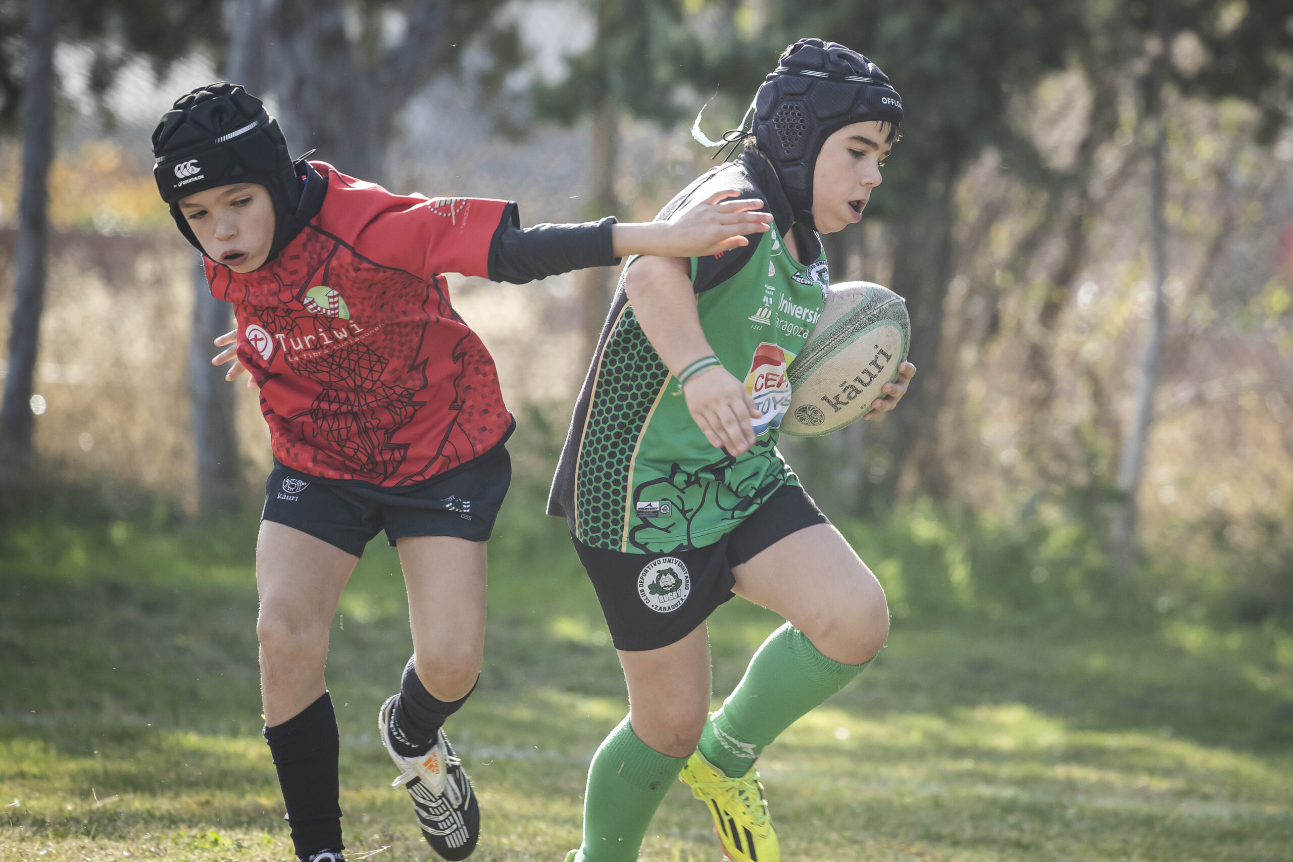 Jornada de escuelas en Tarazona para los niños y niñas del CD Universitario Rugby Zaragoza.