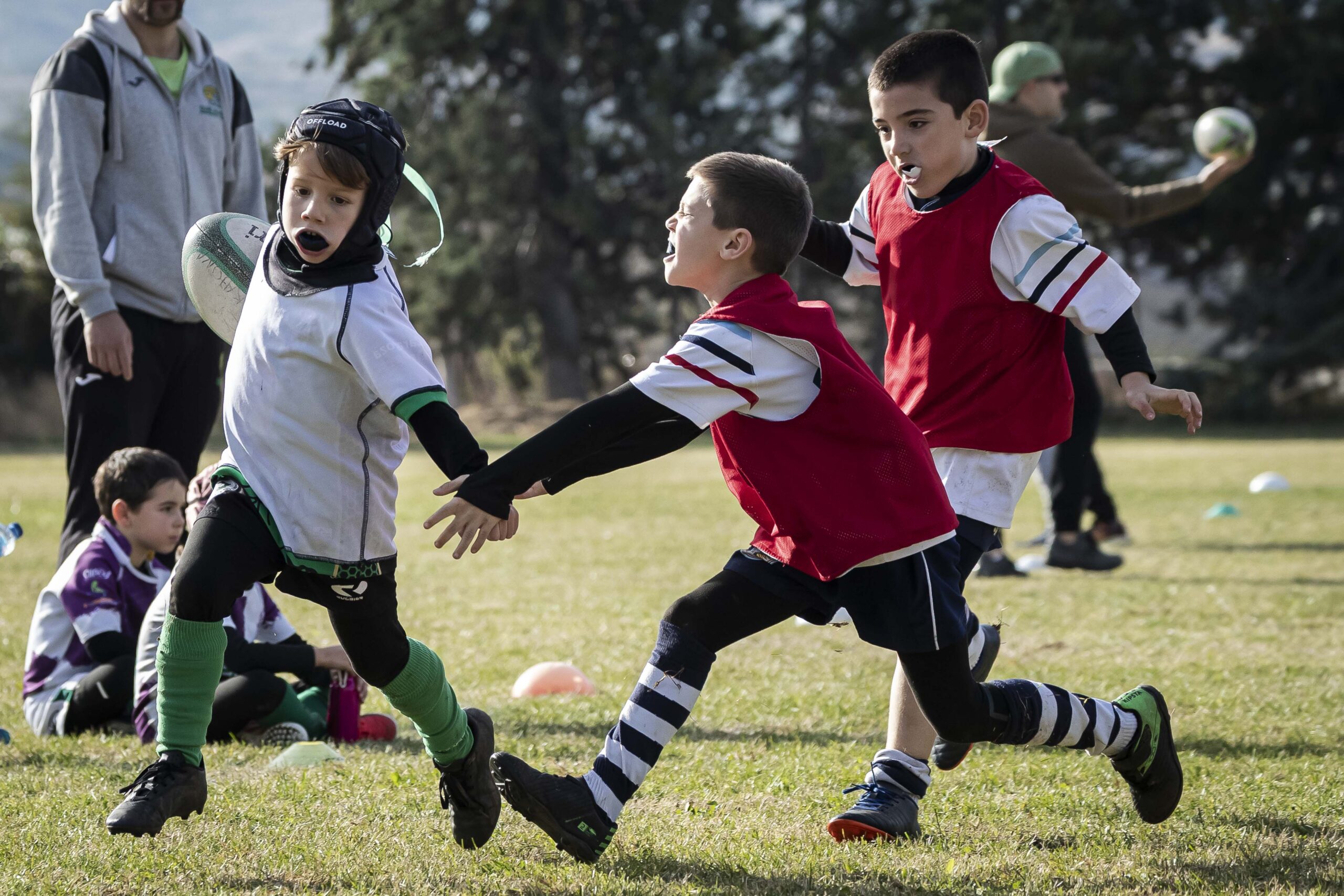 Jornada de escuelas en Tarazona para los niños y niñas del CD Universitario Rugby Zaragoza.