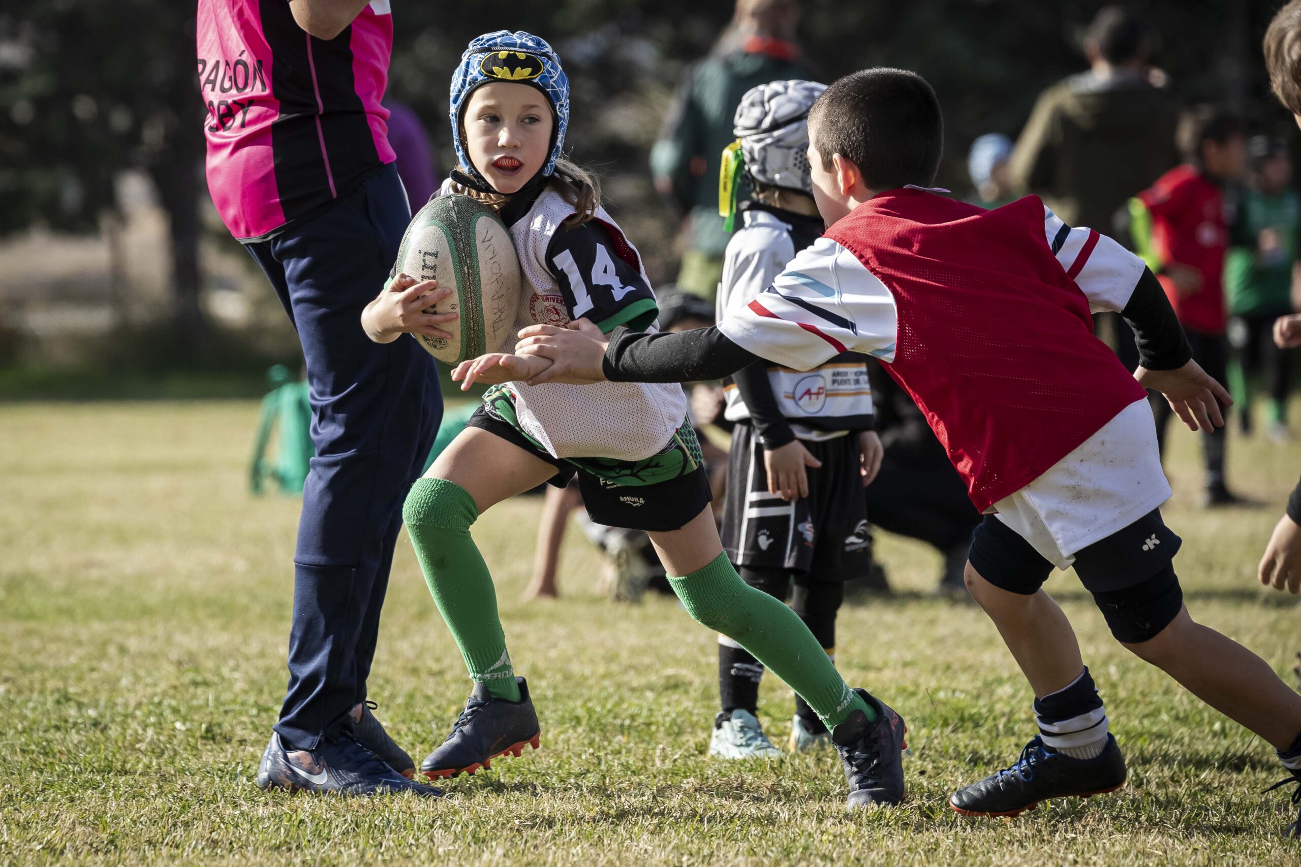 Jornada de escuelas en Tarazona para los niños y niñas del CD Universitario Rugby Zaragoza.