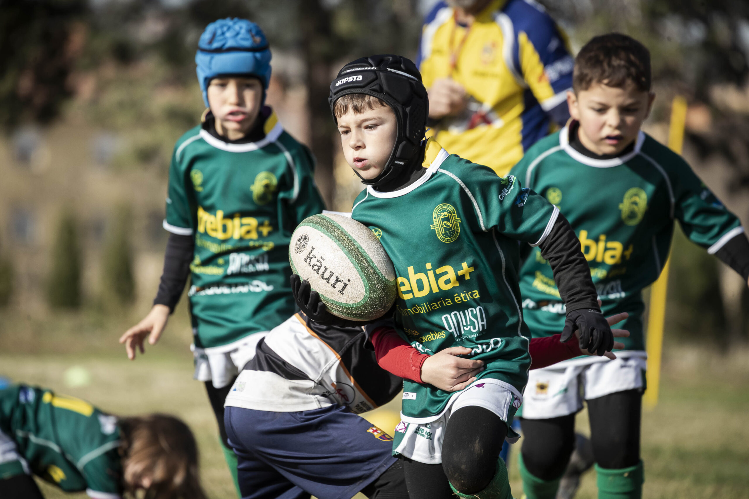 Jornada de escuelas en Tarazona para los niños y niñas del CD Universitario Rugby Zaragoza.