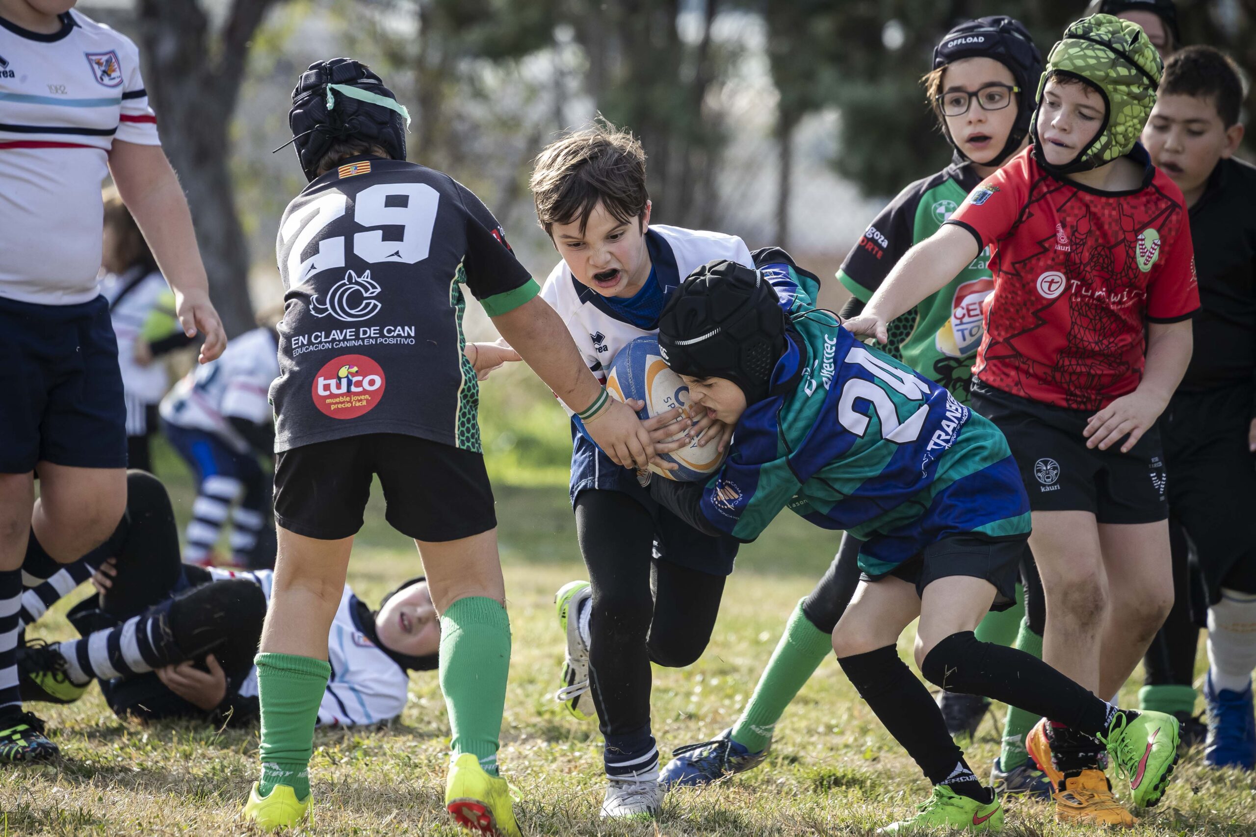 Jornada de escuelas en Tarazona para los niños y niñas del CD Universitario Rugby Zaragoza.