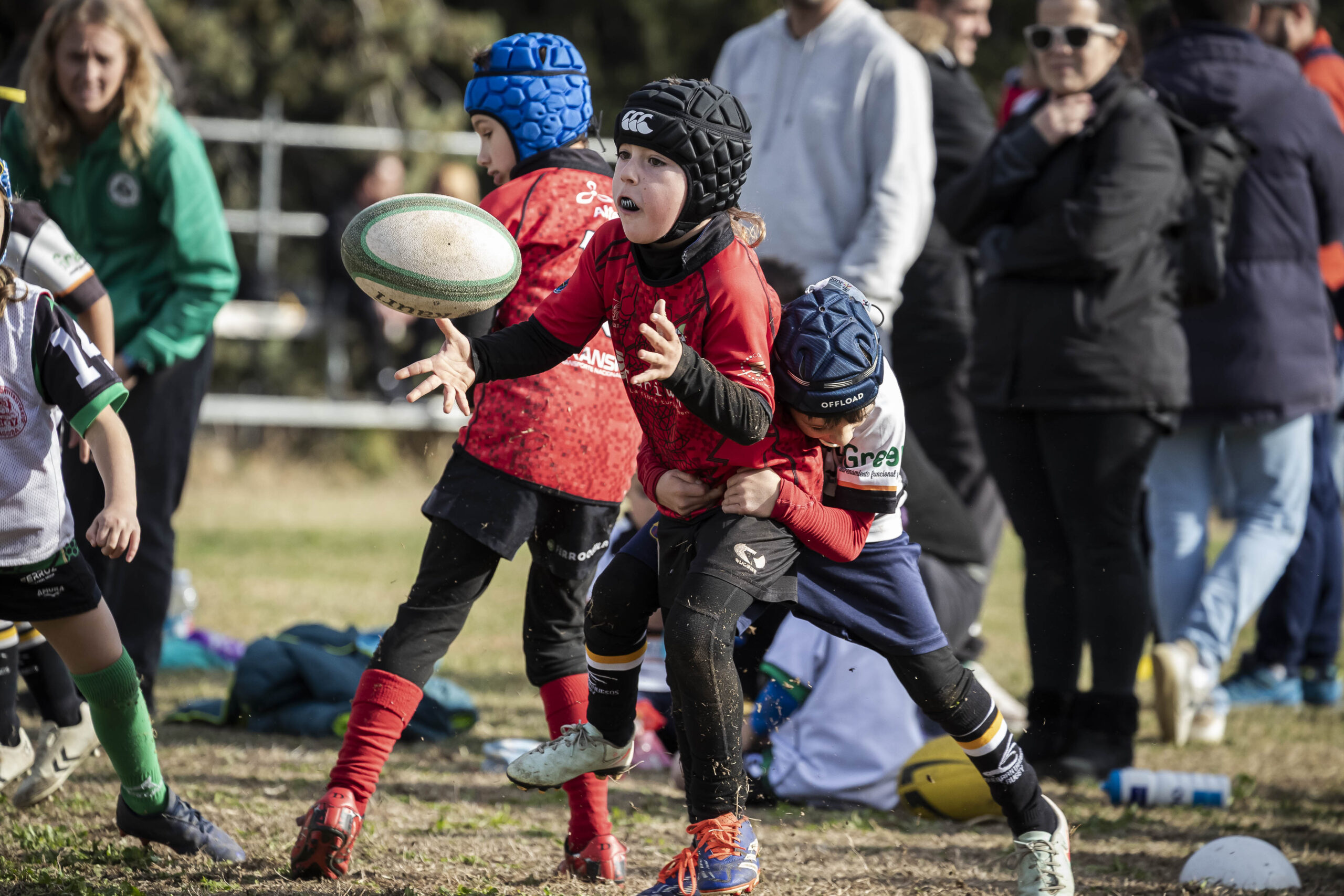 Jornada de escuelas en Tarazona para los niños y niñas del CD Universitario Rugby Zaragoza.