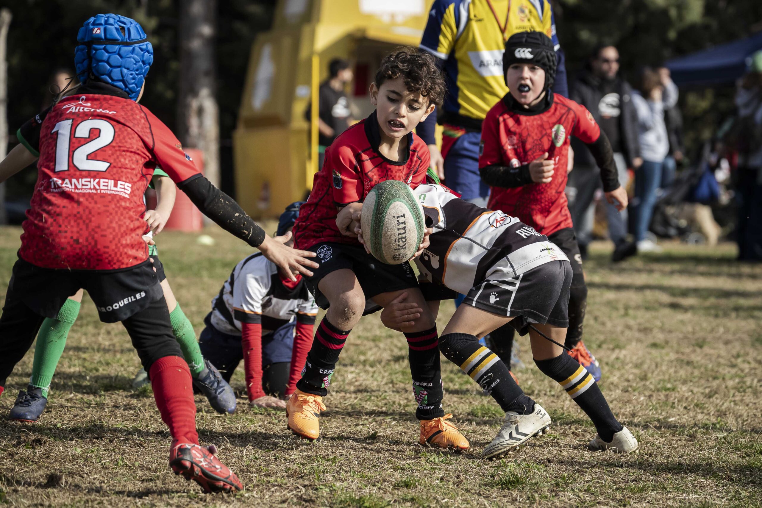 Jornada de escuelas en Tarazona para los niños y niñas del CD Universitario Rugby Zaragoza.
