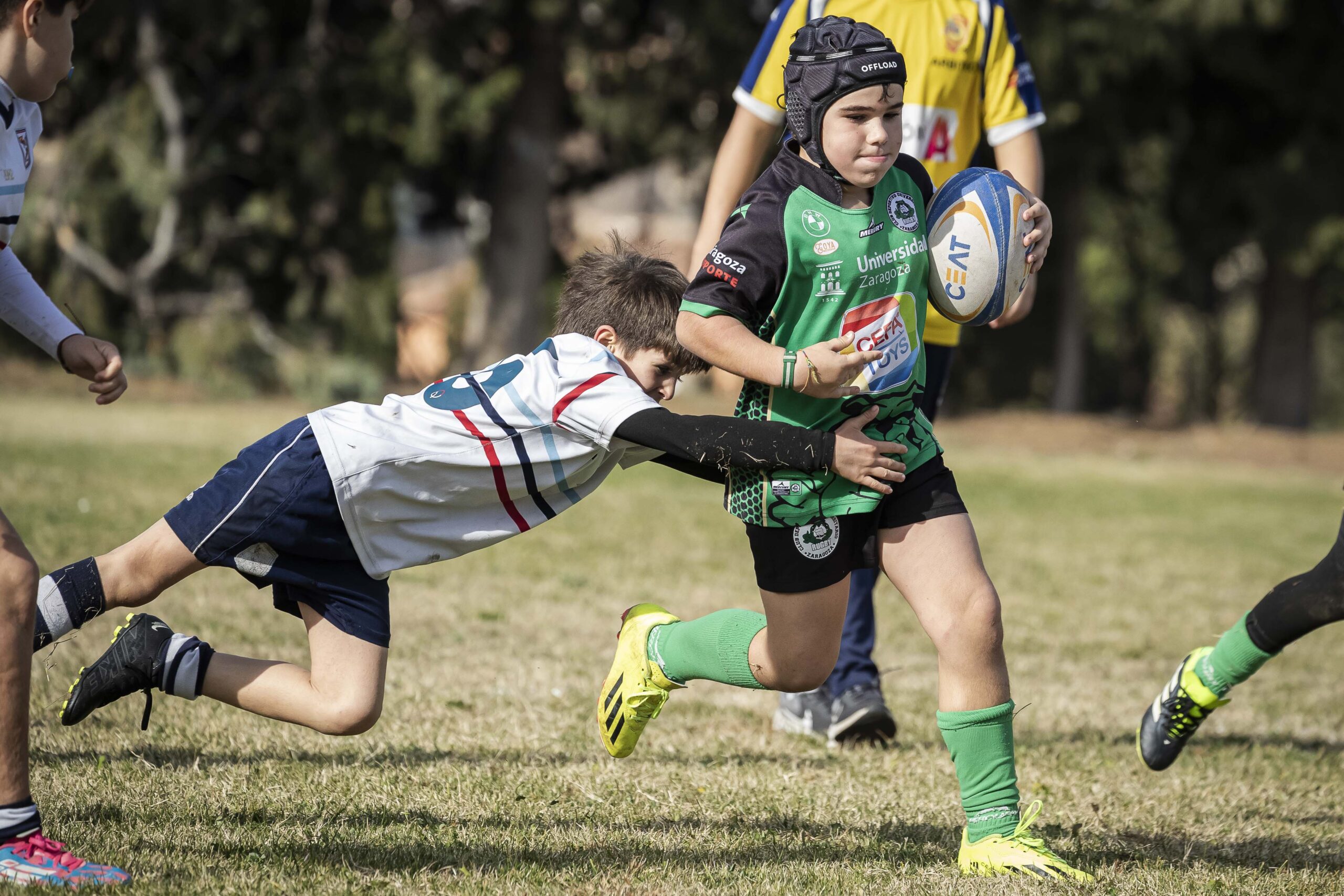 Jornada de escuelas en Tarazona para los niños y niñas del CD Universitario Rugby Zaragoza.