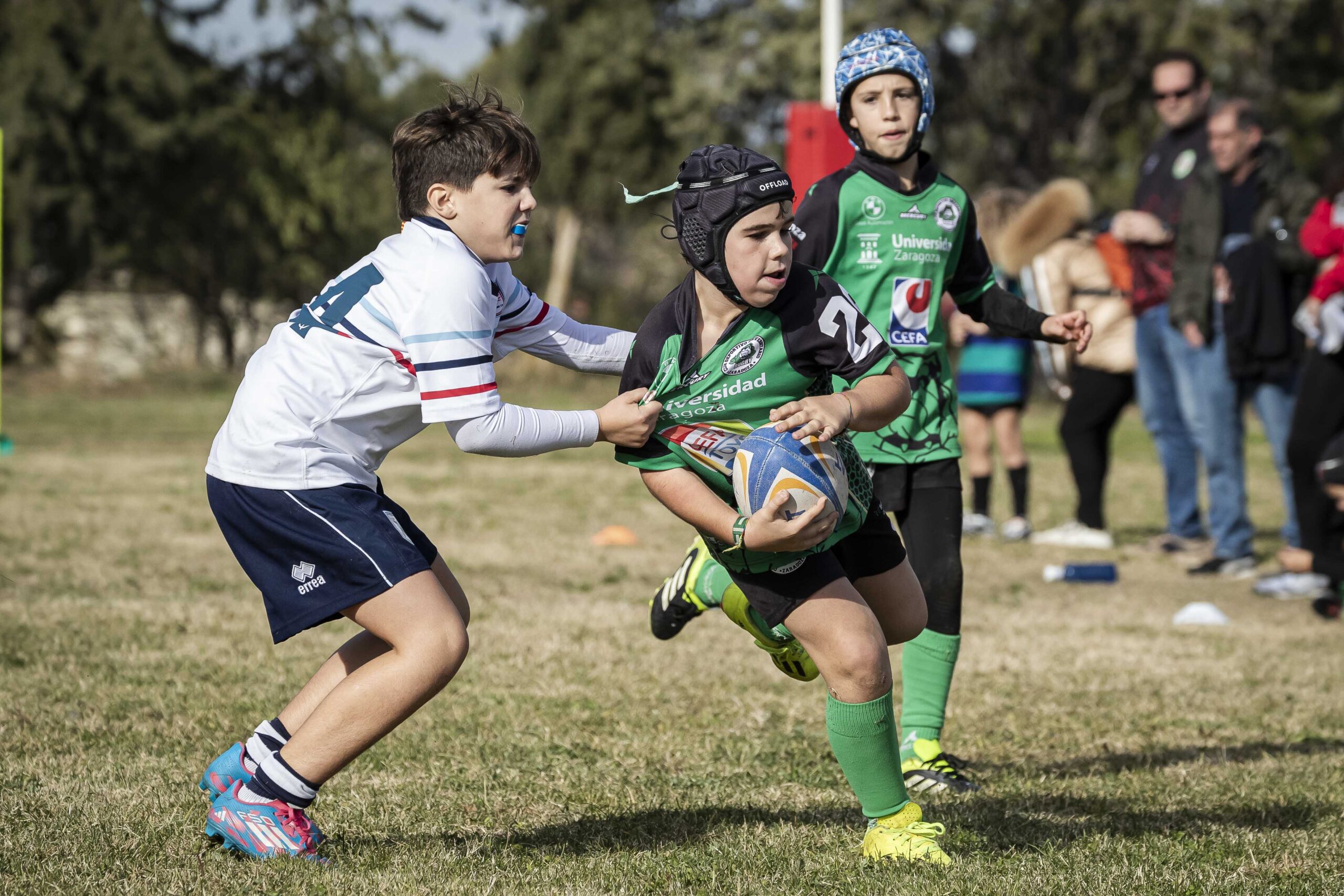 Jornada de escuelas en Tarazona para los niños y niñas del CD Universitario Rugby Zaragoza.