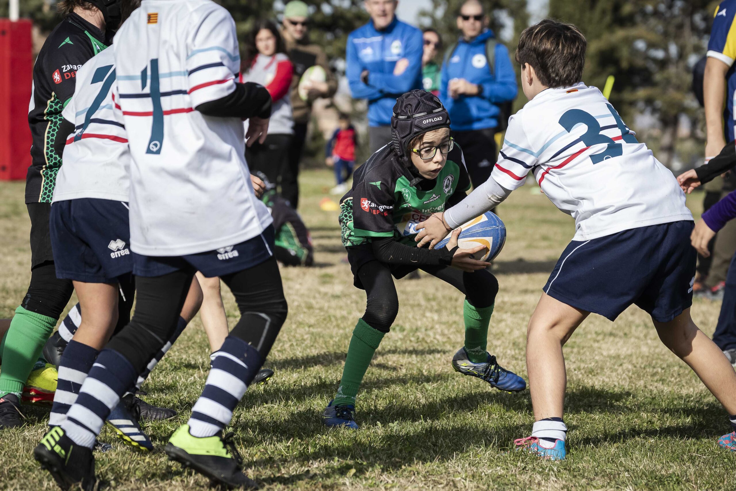 Jornada de escuelas en Tarazona para los niños y niñas del CD Universitario Rugby Zaragoza.