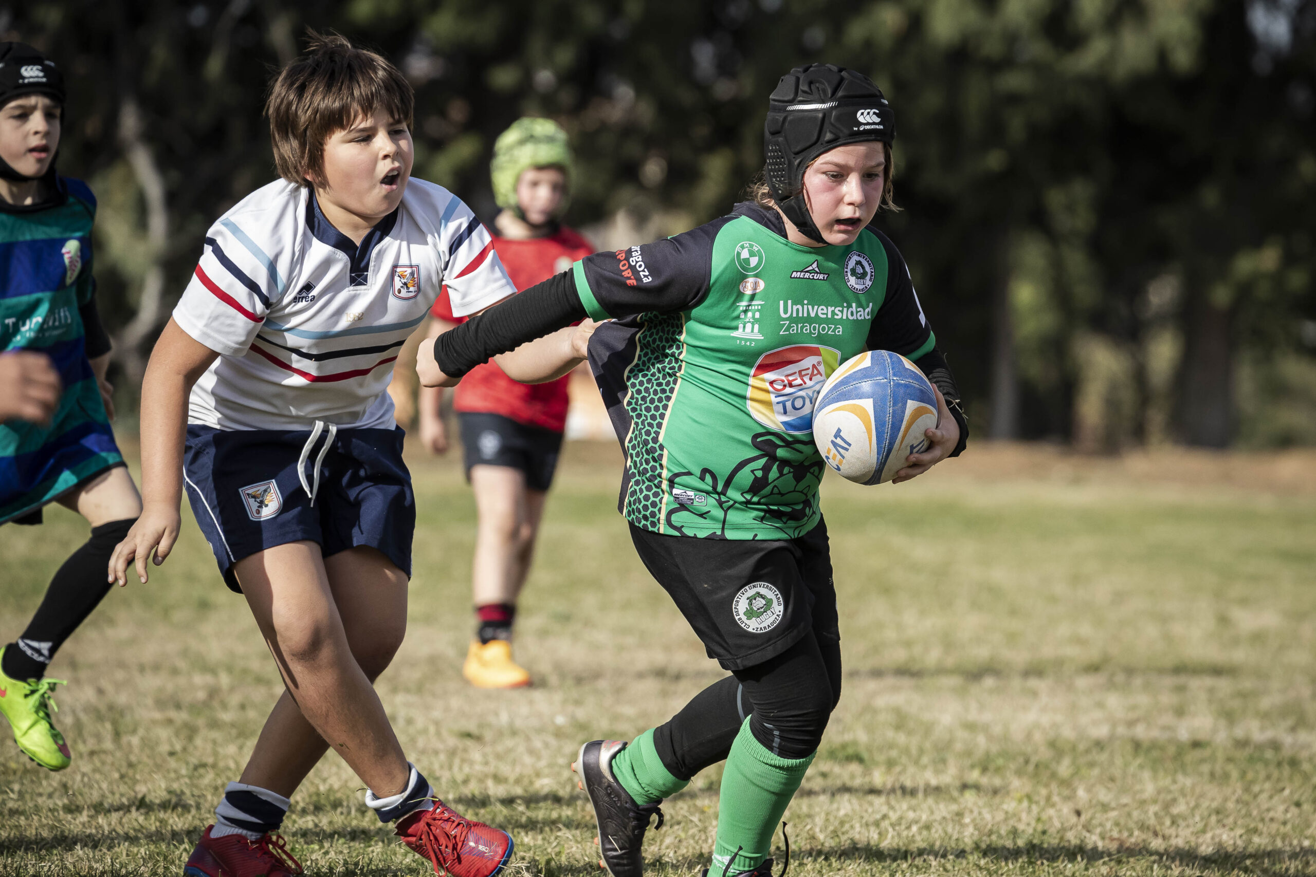 Jornada de escuelas en Tarazona para los niños y niñas del CD Universitario Rugby Zaragoza.