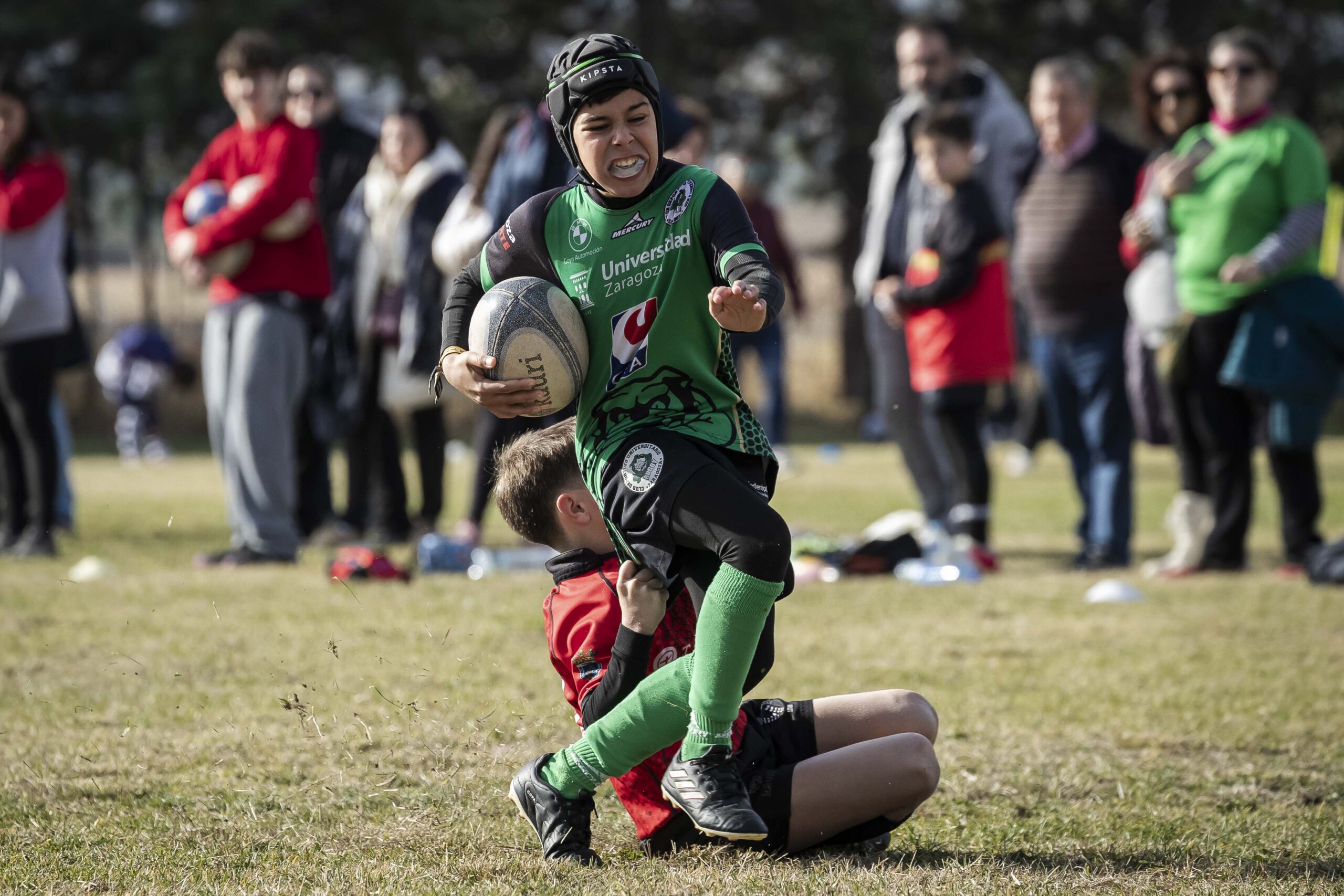 Jornada de escuelas en Tarazona para los niños y niñas del CD Universitario Rugby Zaragoza.