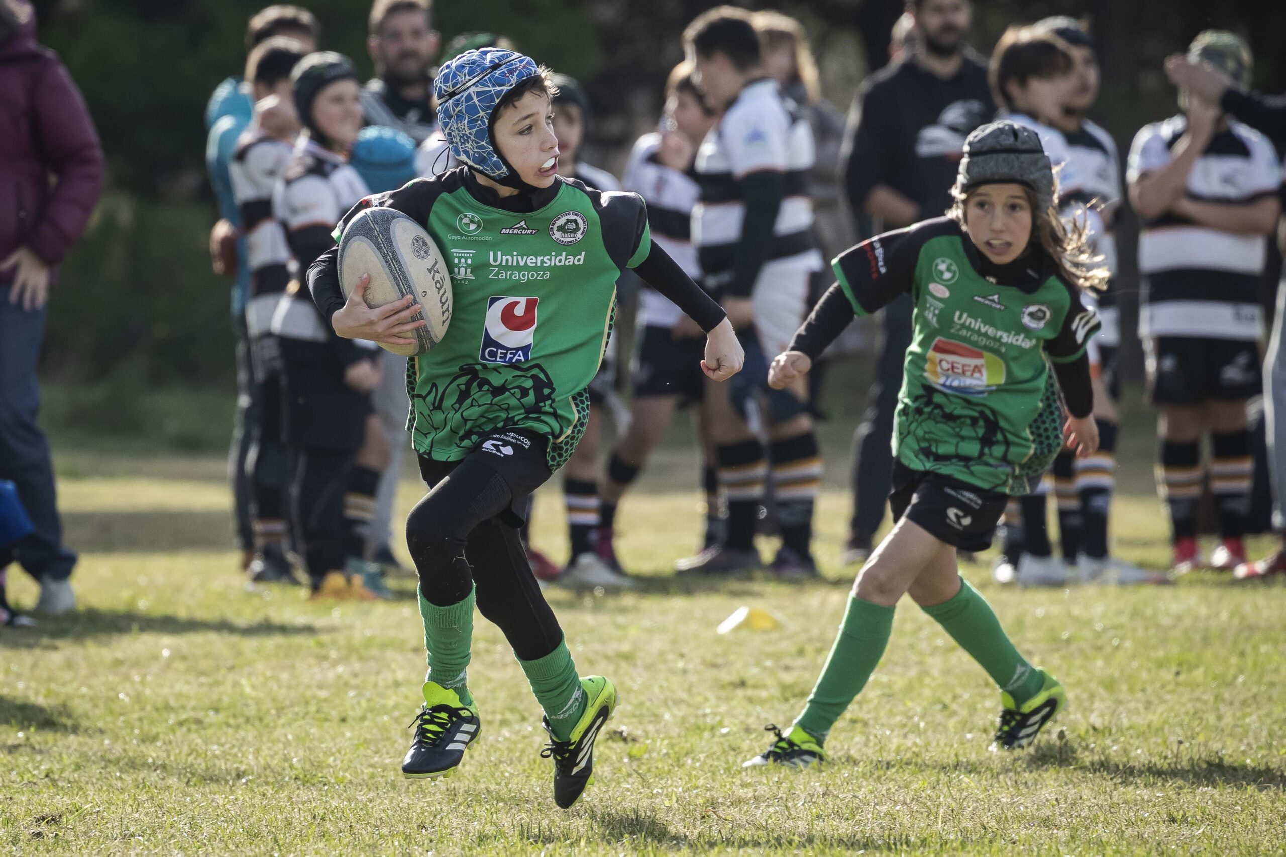 Jornada de escuelas en Tarazona para los niños y niñas del CD Universitario Rugby Zaragoza.