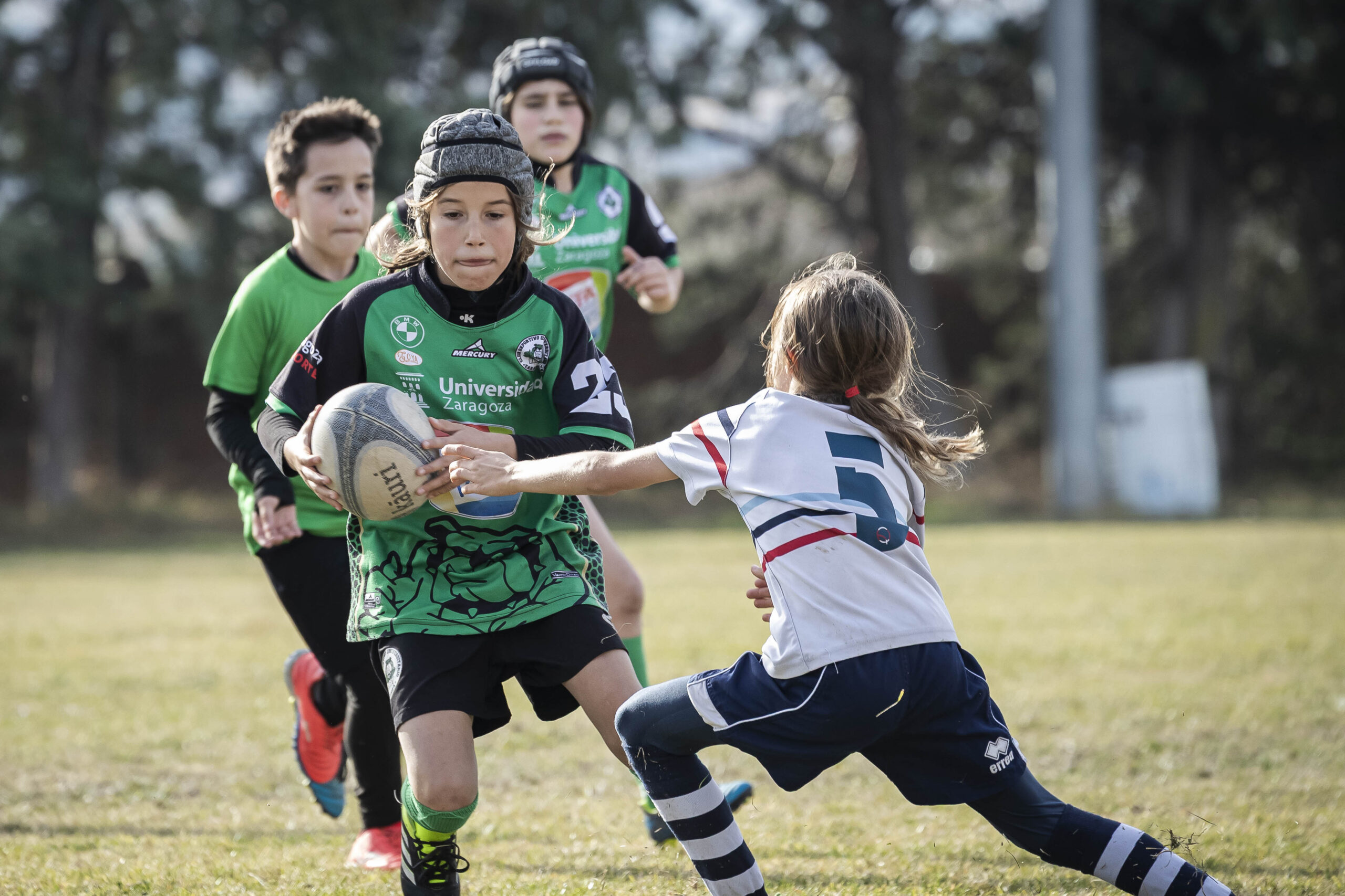 Jornada de escuelas en Tarazona para los niños y niñas del CD Universitario Rugby Zaragoza.