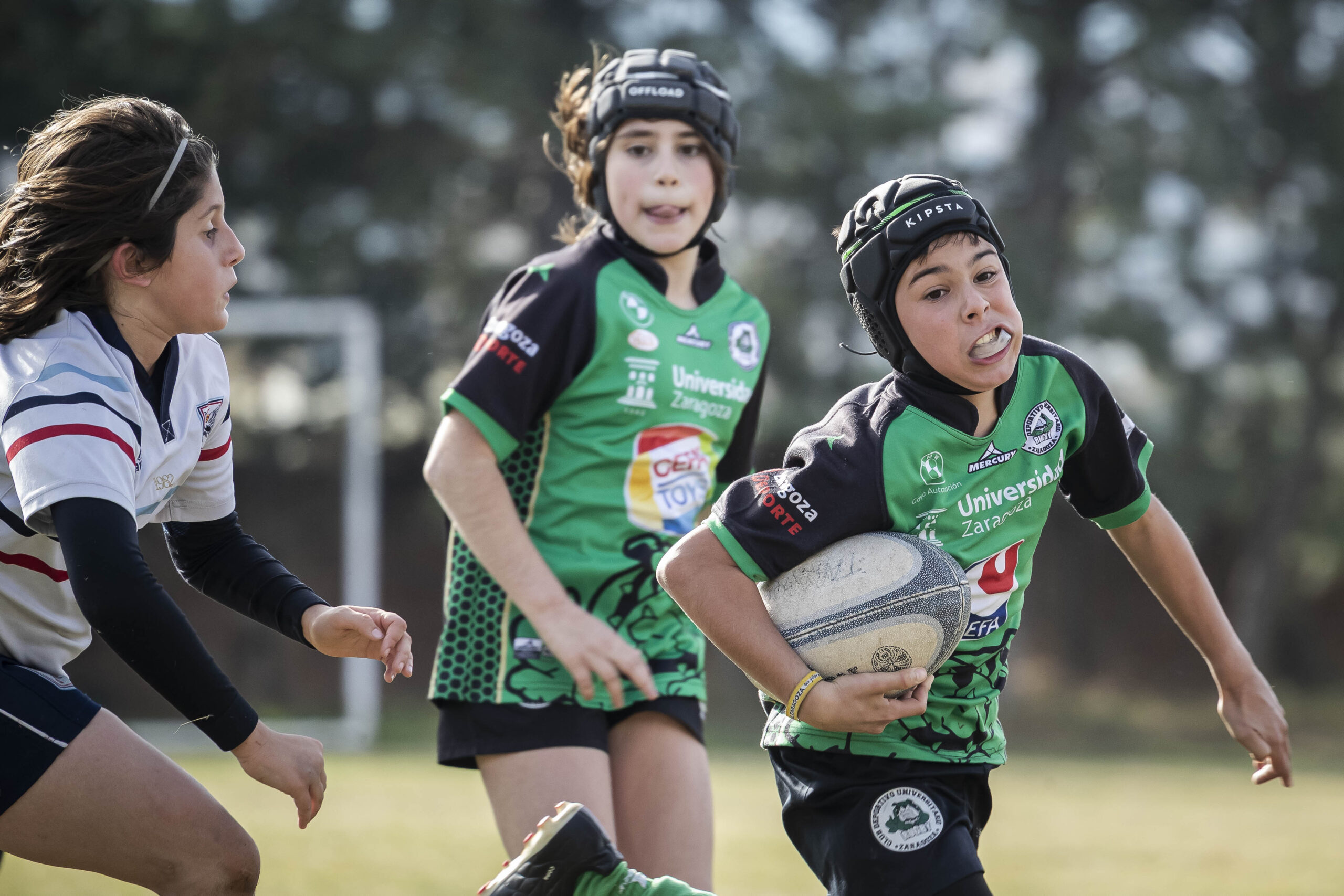 Jornada de escuelas en Tarazona para los niños y niñas del CD Universitario Rugby Zaragoza.