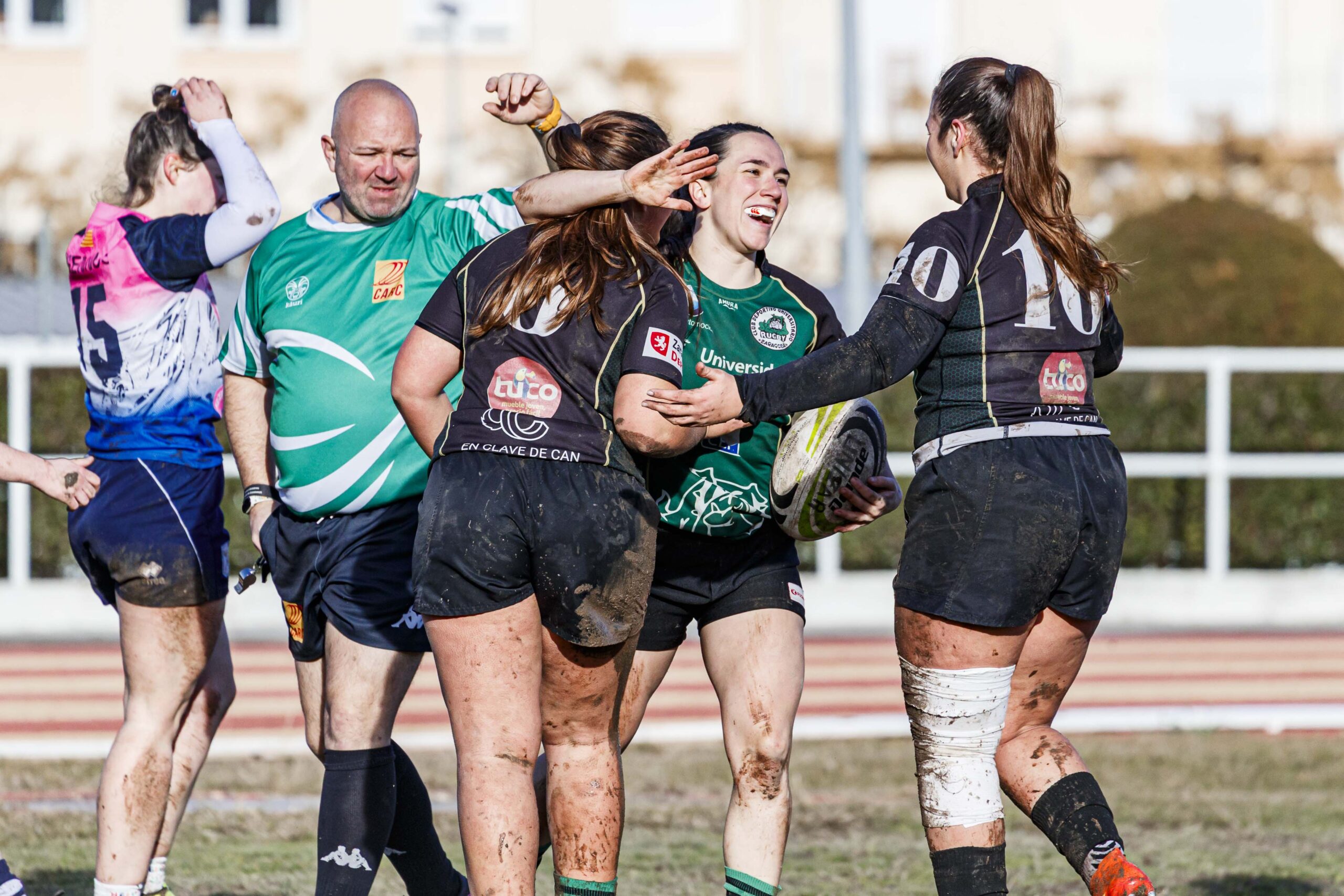 Partido de la jornada 6 de la Divisió D’Honor Catalana de rugby femenina entre el CEFA Unizar y el Fusion