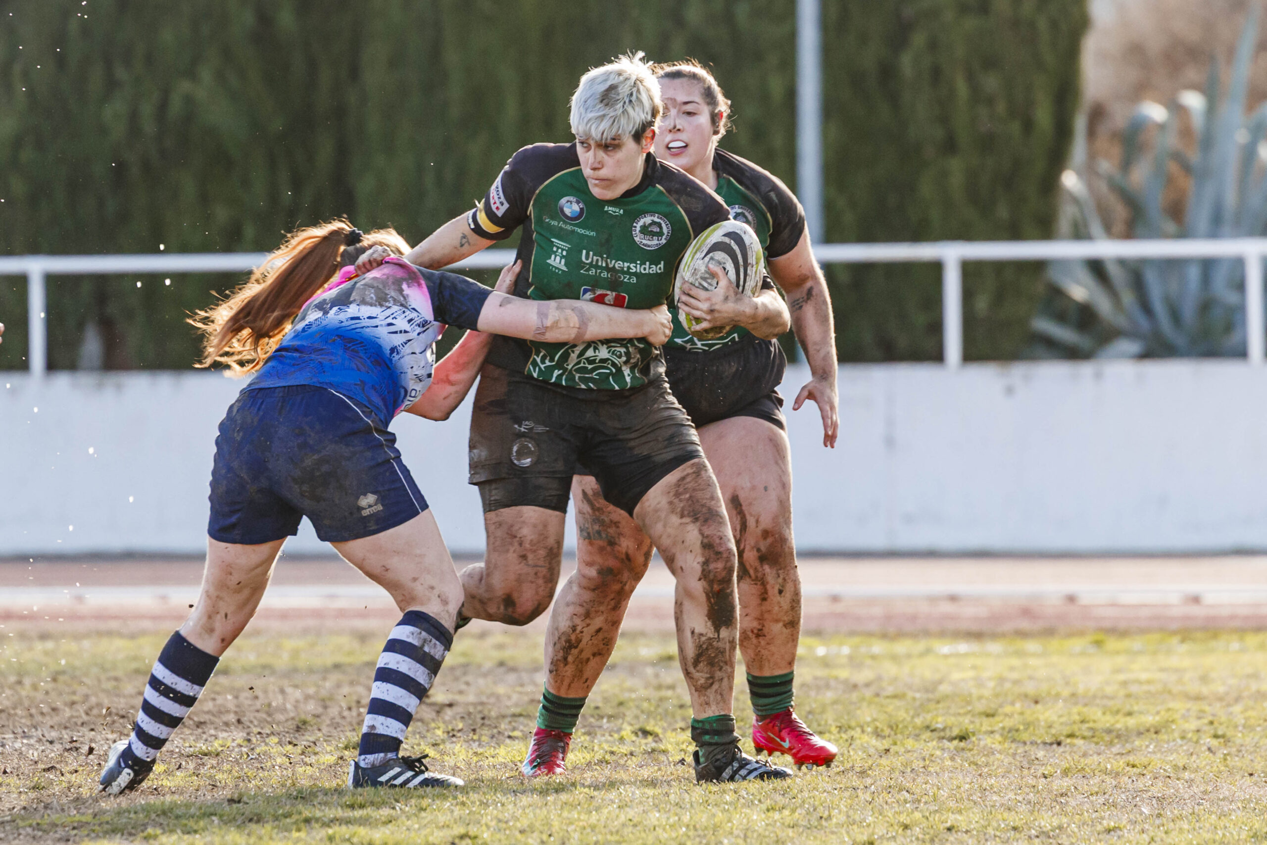 Partido de la jornada 6 de la Divisió D’Honor Catalana de rugby femenina entre el CEFA Unizar y el Fusion