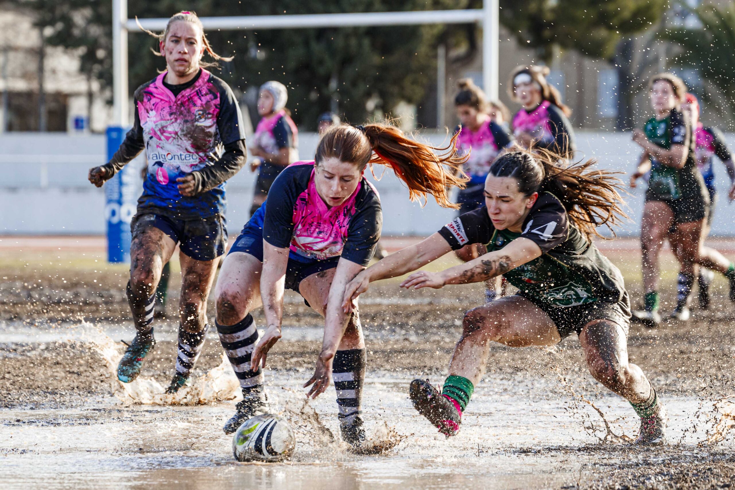Partido de la jornada 6 de la Divisió D’Honor Catalana de rugby femenina entre el CEFA Unizar y el Fusion