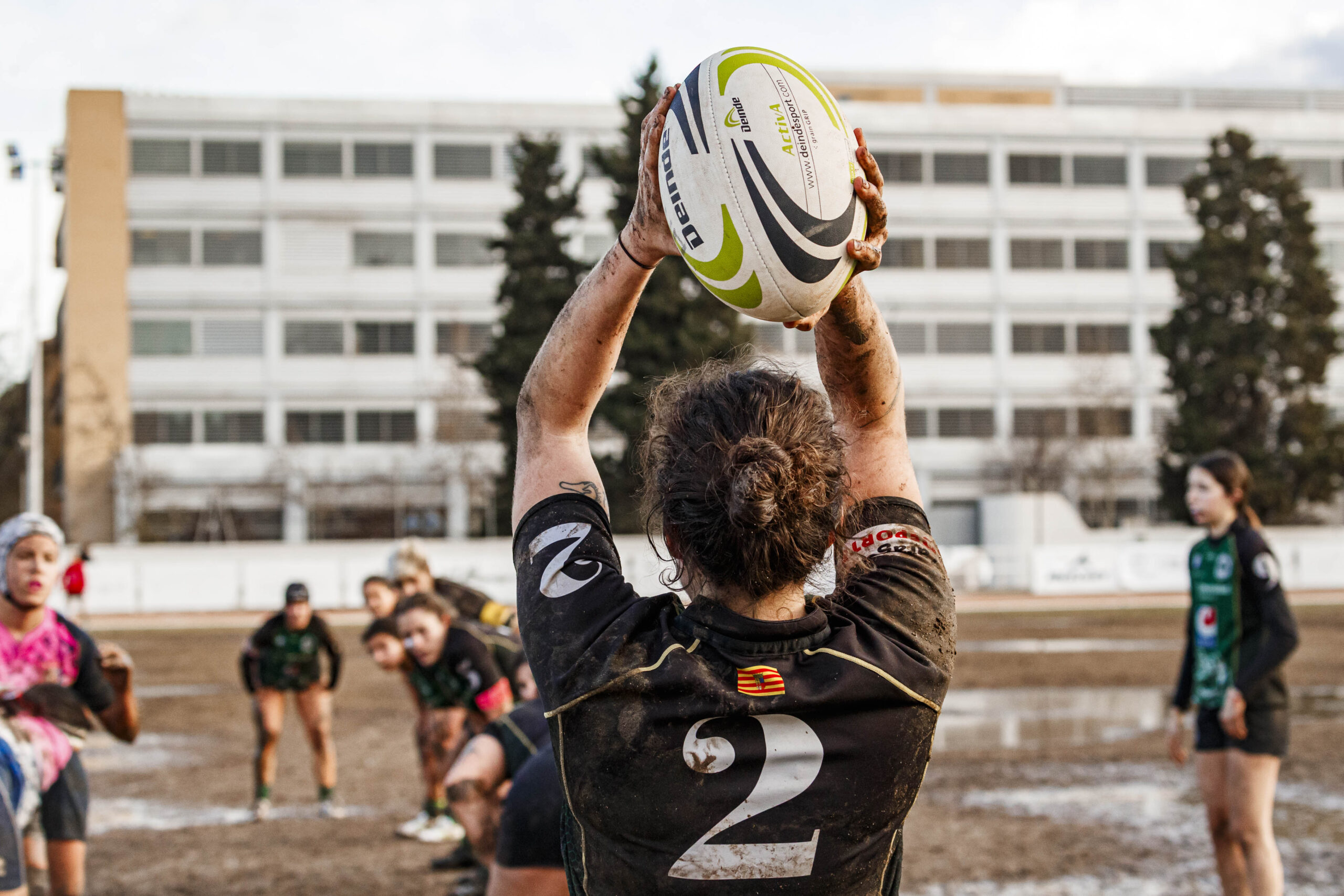 Partido de la jornada 6 de la Divisió D’Honor Catalana de rugby femenina entre el CEFA Unizar y el Fusion