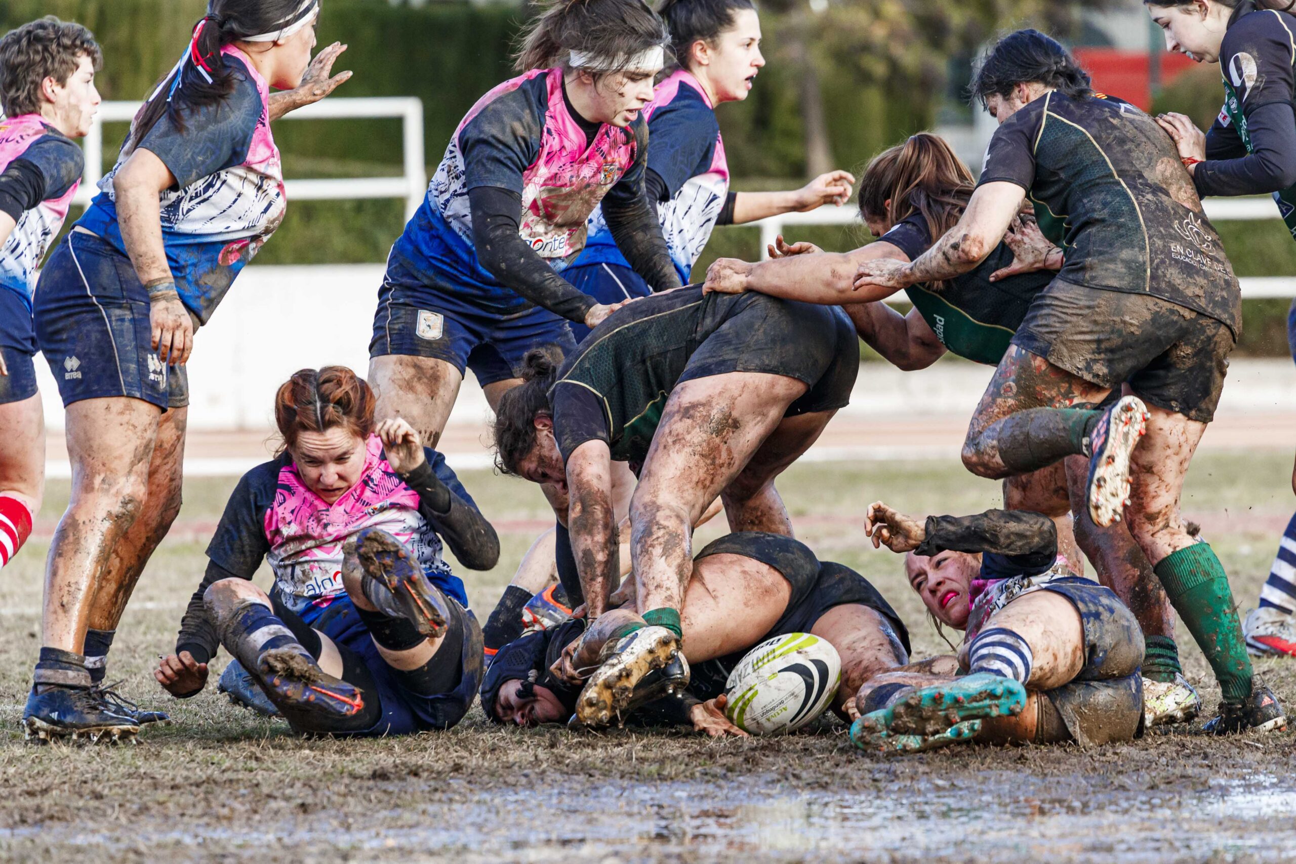 Partido de la jornada 6 de la Divisió D’Honor Catalana de rugby femenina entre el CEFA Unizar y el Fusion