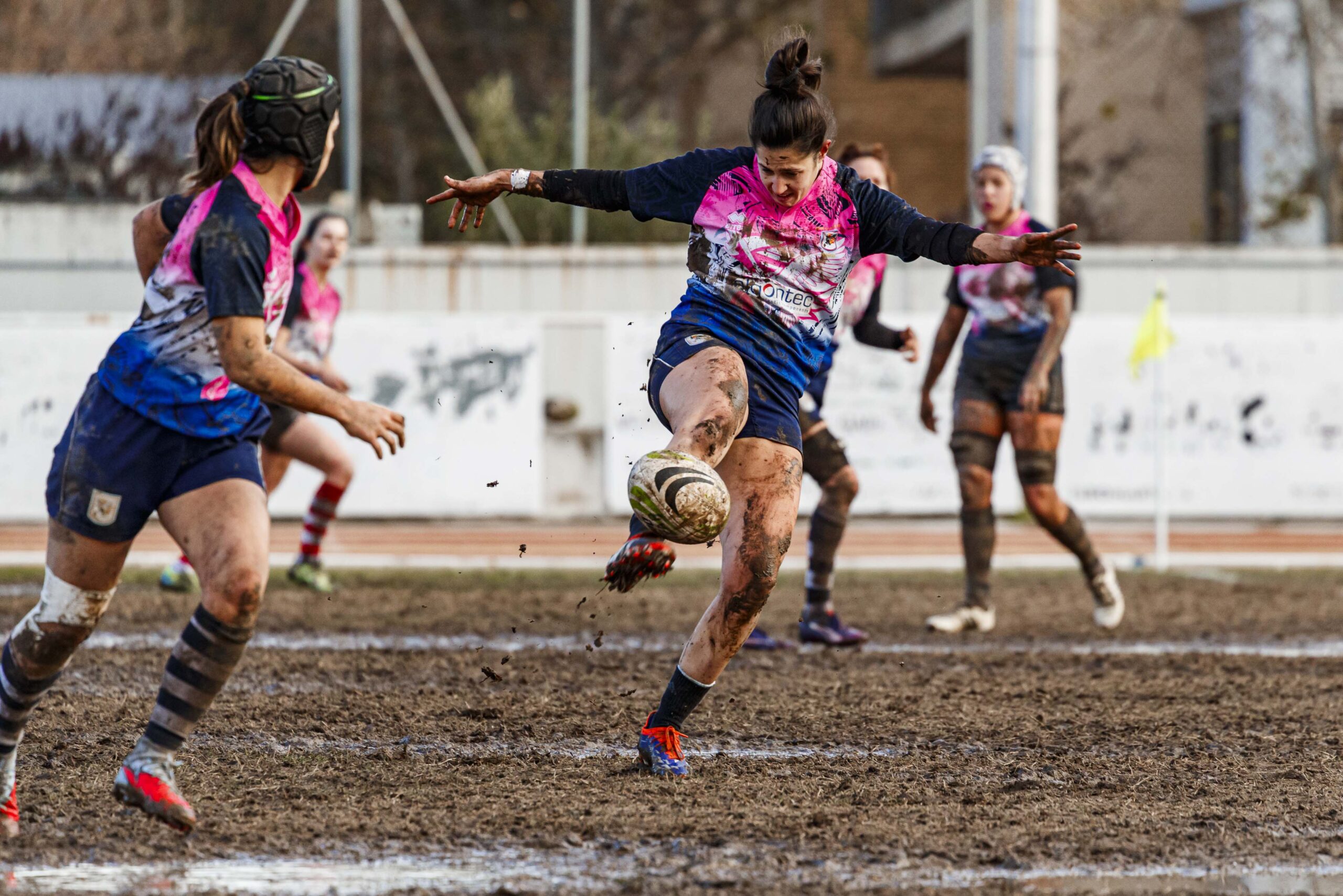 Partido de la jornada 6 de la Divisió D’Honor Catalana de rugby femenina entre el CEFA Unizar y el Fusion