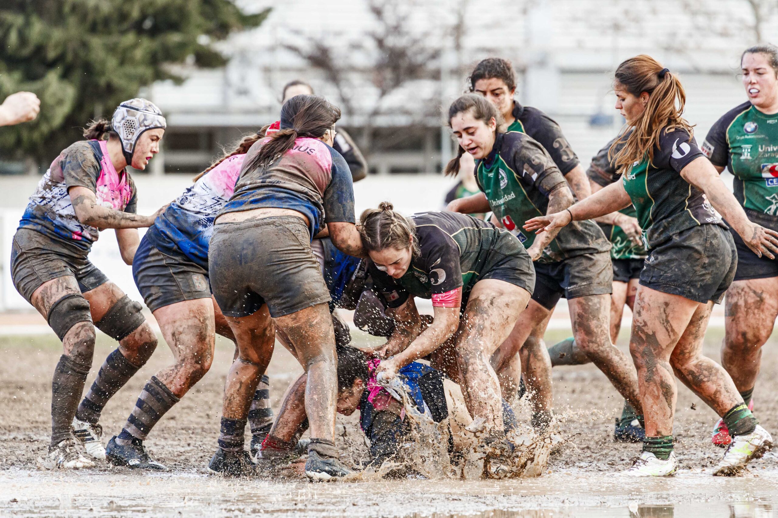 Partido de la jornada 6 de la Divisió D’Honor Catalana de rugby femenina entre el CEFA Unizar y el Fusion