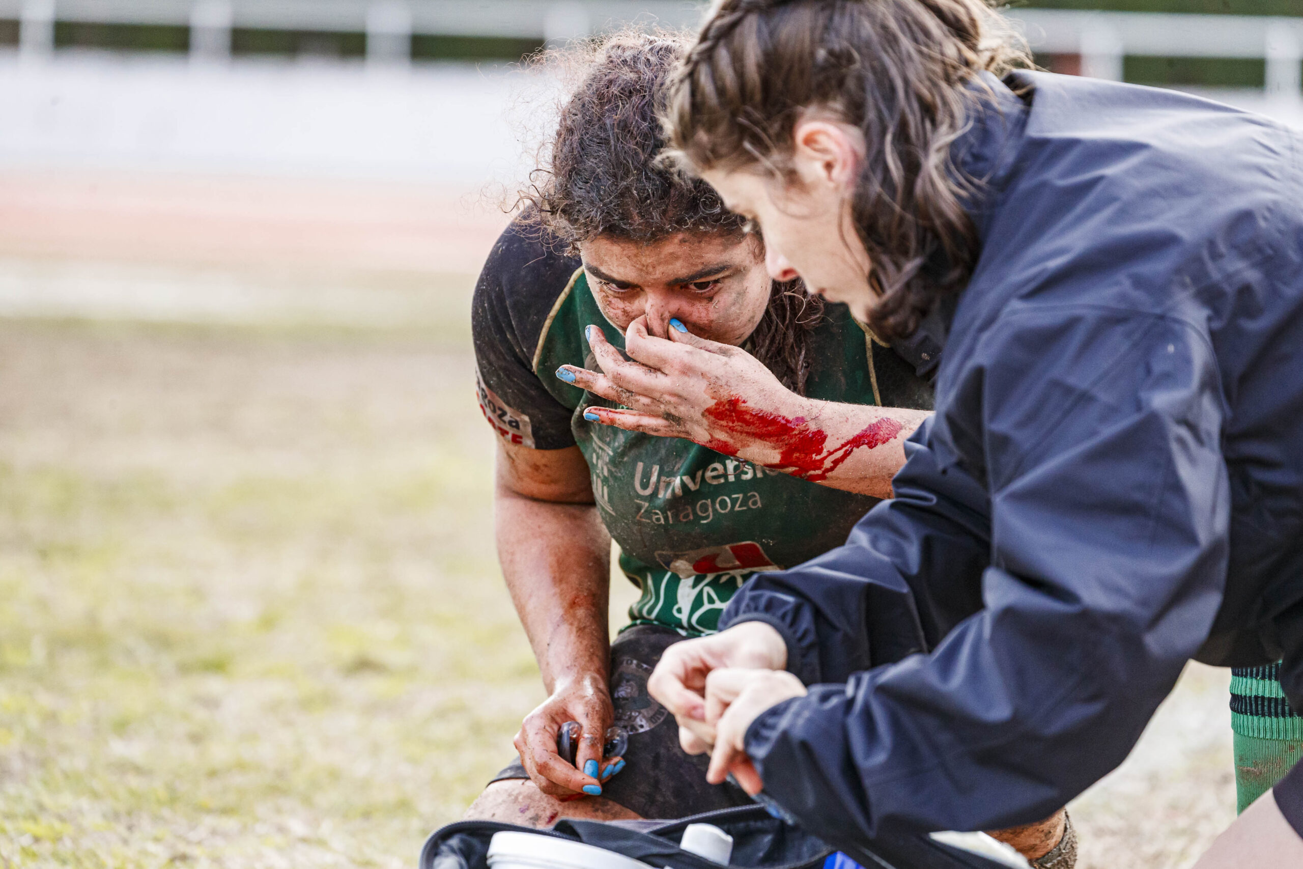 Partido de la jornada 6 de la Divisió D’Honor Catalana de rugby femenina entre el CEFA Unizar y el Fusion