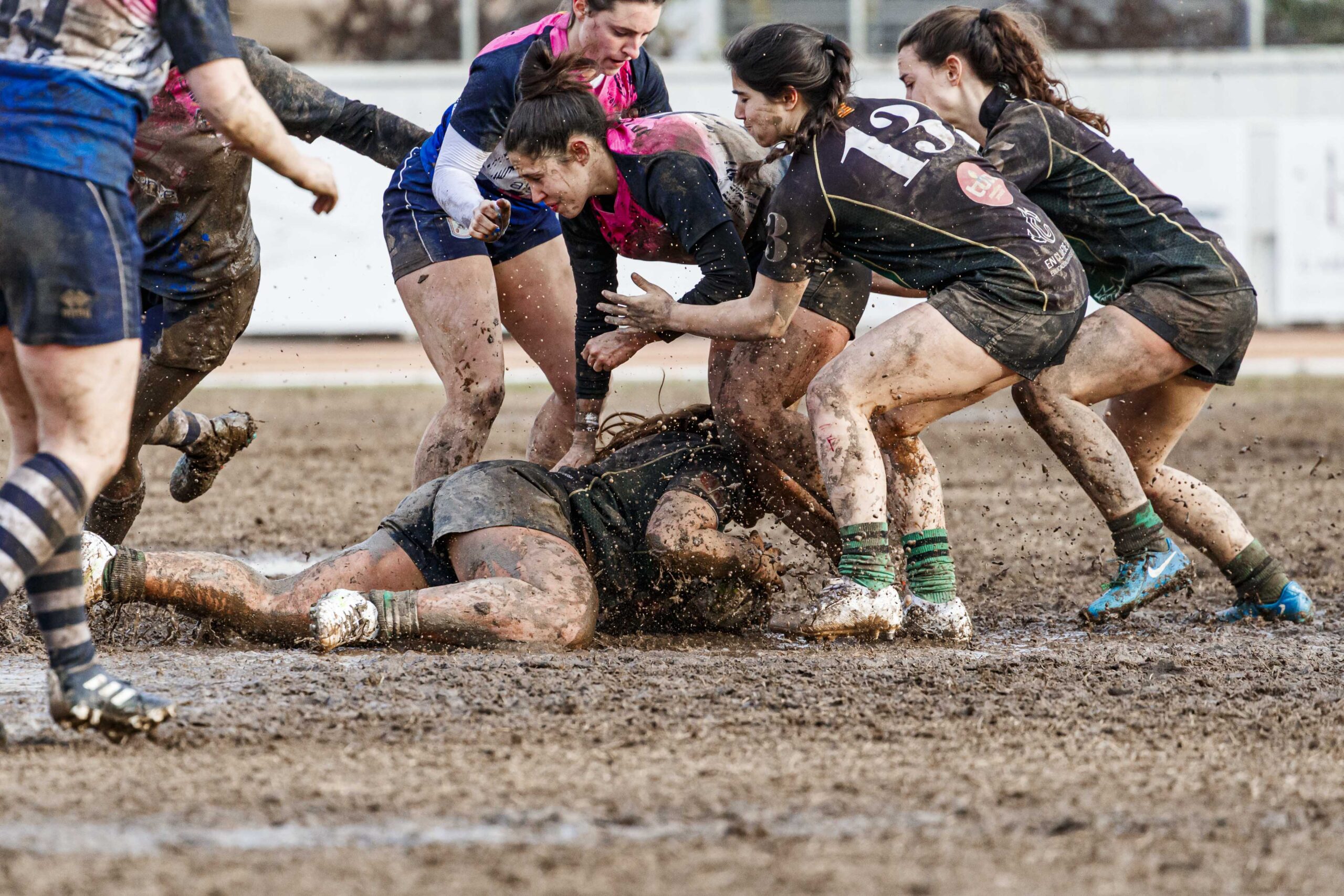 Partido de la jornada 6 de la Divisió D’Honor Catalana de rugby femenina entre el CEFA Unizar y el Fusion