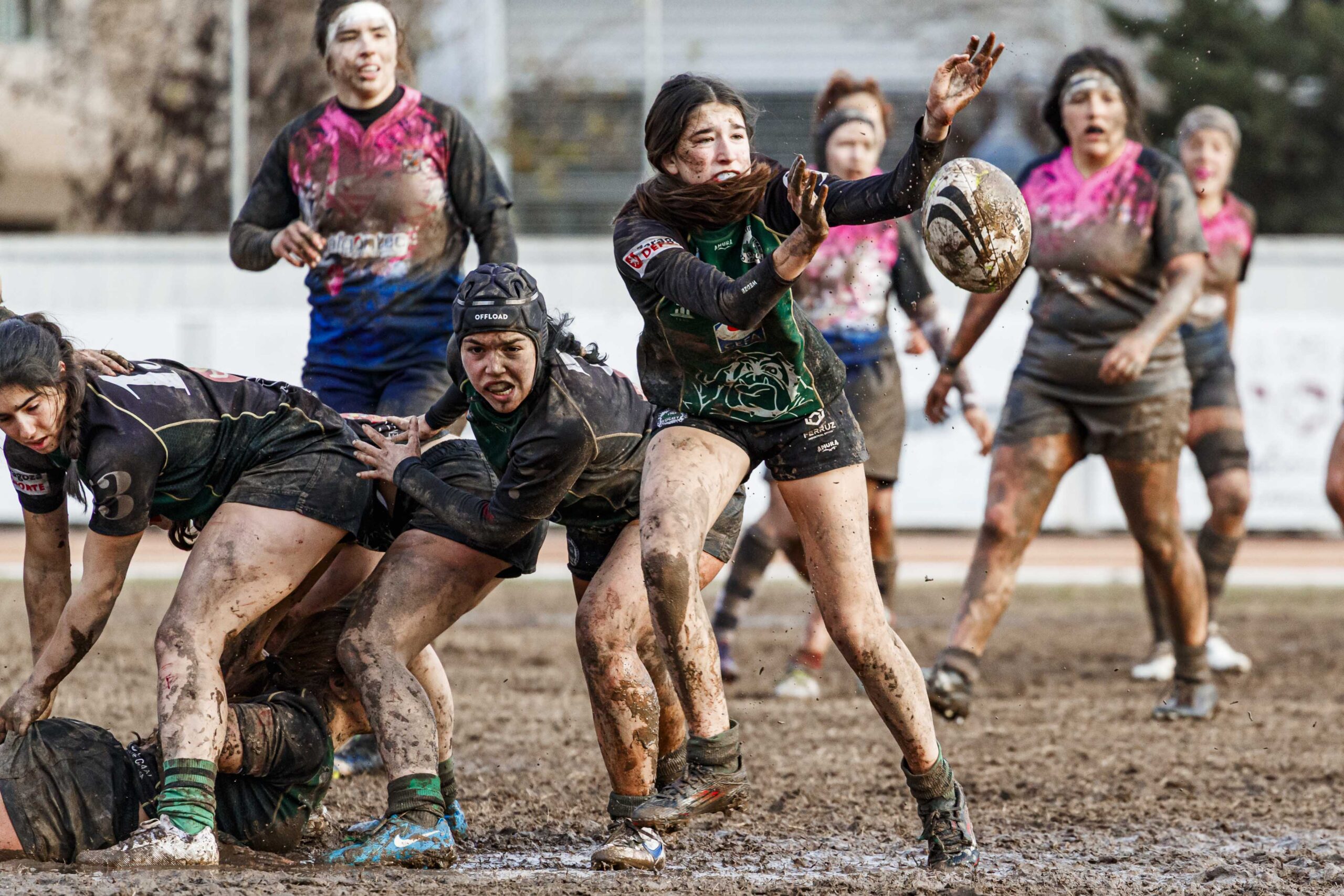 Partido de la jornada 6 de la Divisió D’Honor Catalana de rugby femenina entre el CEFA Unizar y el Fusion