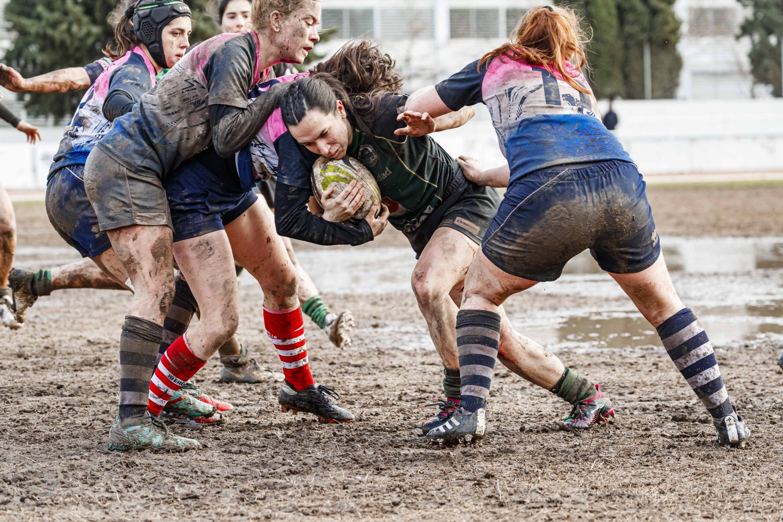 Partido de la jornada 6 de la Divisió D’Honor Catalana de rugby femenina entre el CEFA Unizar y el Fusion