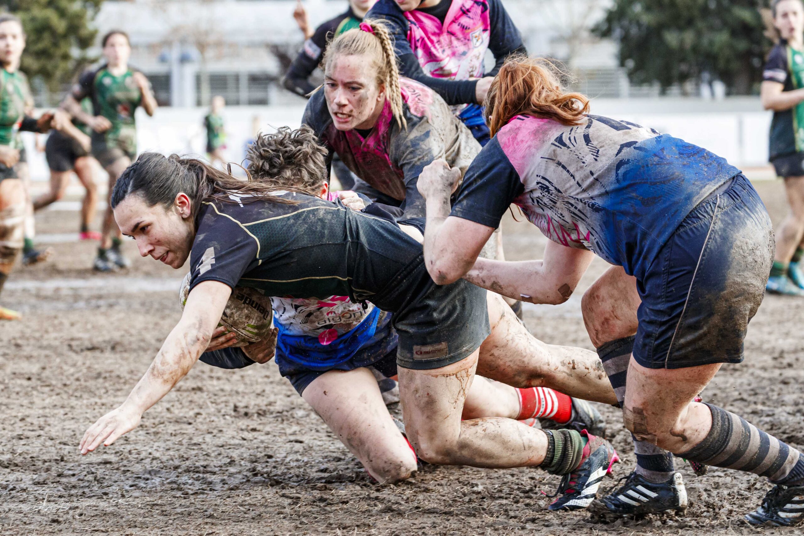 Partido de la jornada 6 de la Divisió D’Honor Catalana de rugby femenina entre el CEFA Unizar y el Fusion