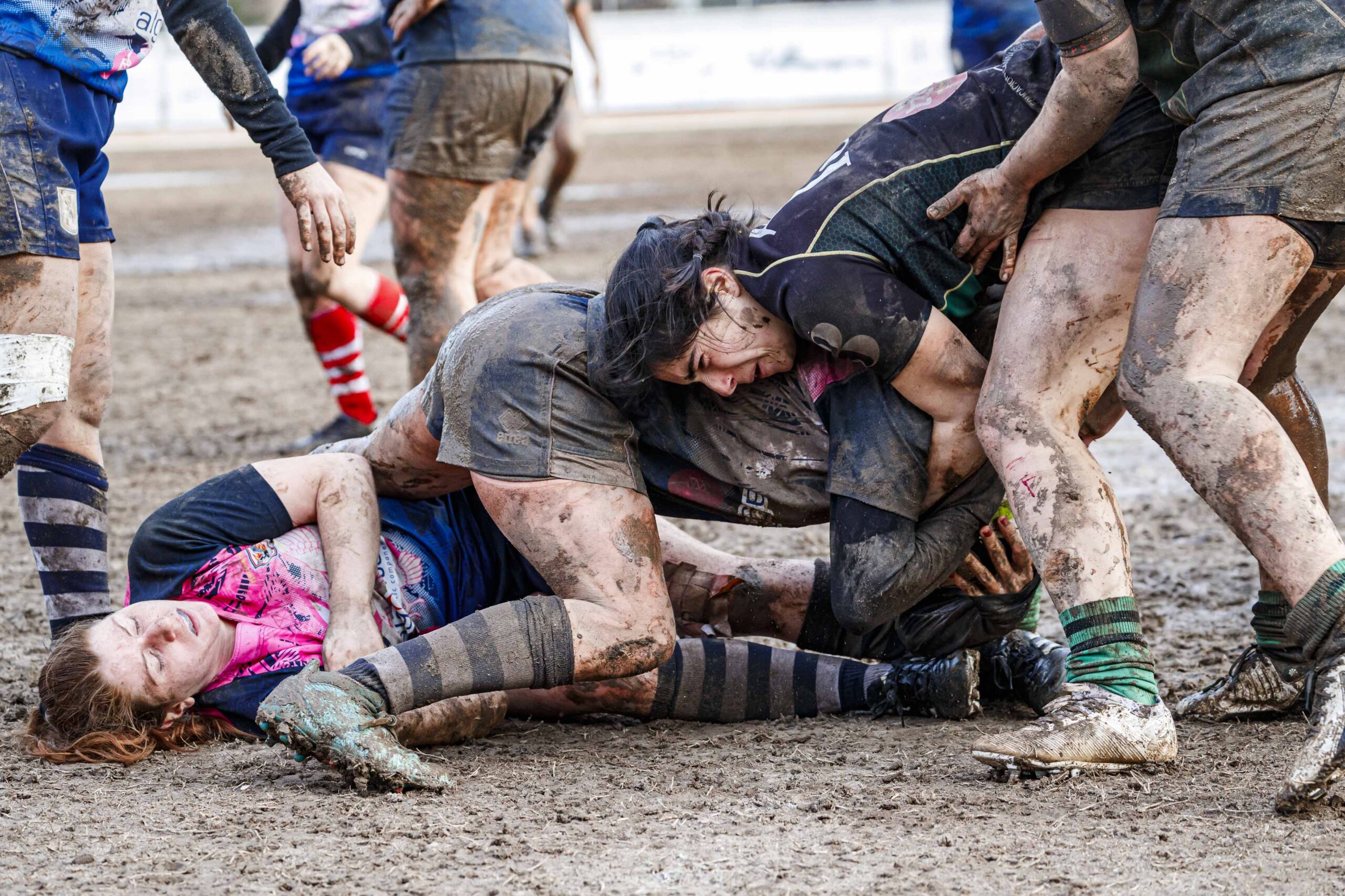 Partido de la jornada 6 de la Divisió D’Honor Catalana de rugby femenina entre el CEFA Unizar y el Fusion