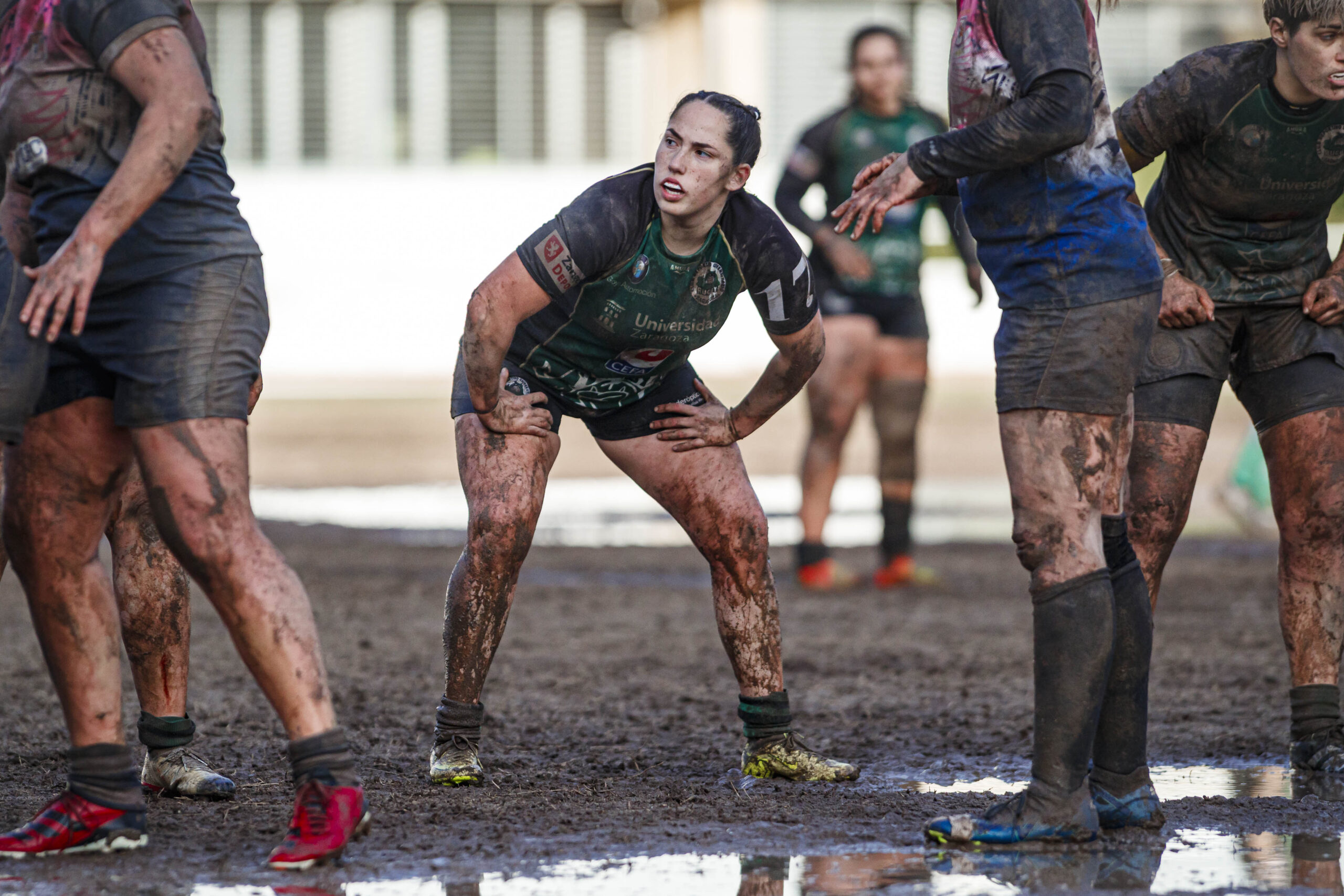 Partido de la jornada 6 de la Divisió D’Honor Catalana de rugby femenina entre el CEFA Unizar y el Fusion
