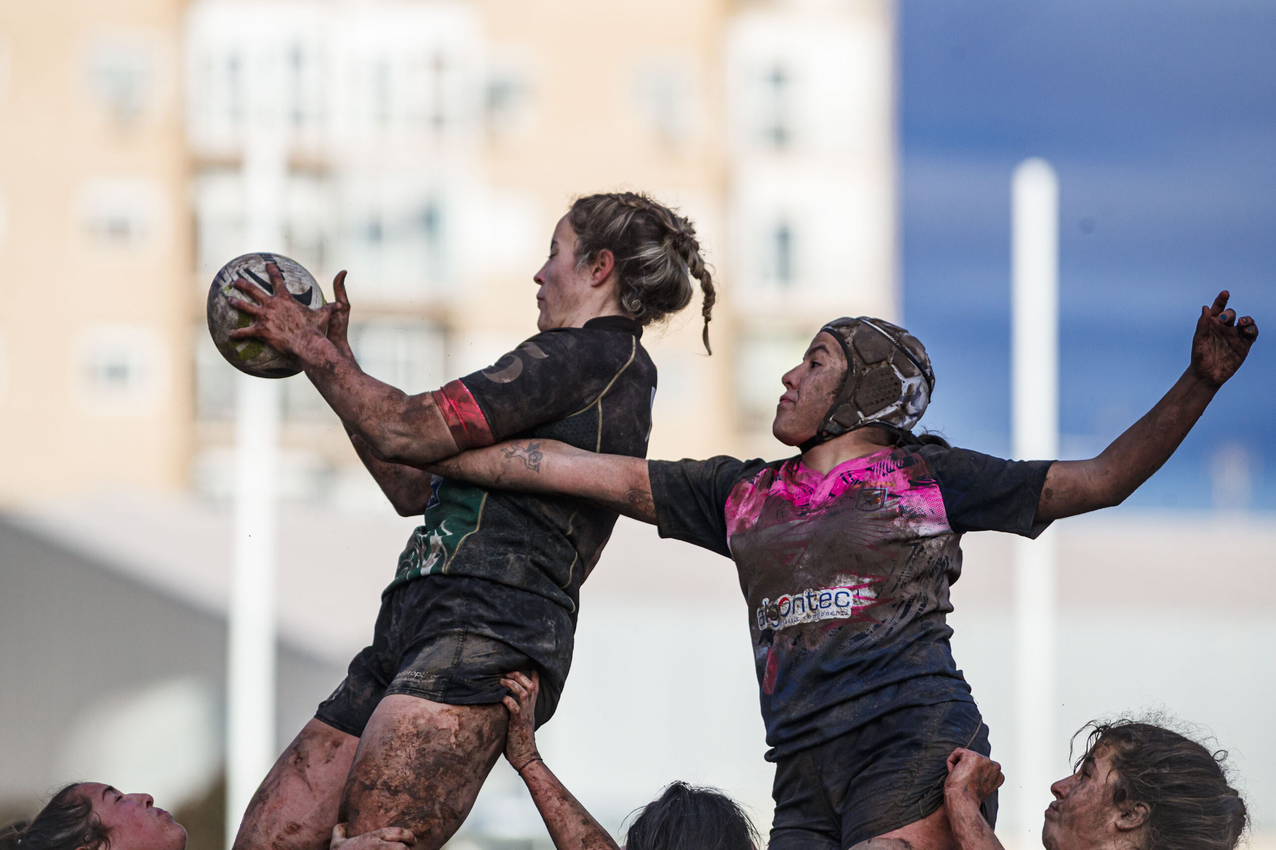 Partido de la jornada 6 de la Divisió D’Honor Catalana de rugby femenina entre el CEFA Unizar y el Fusion