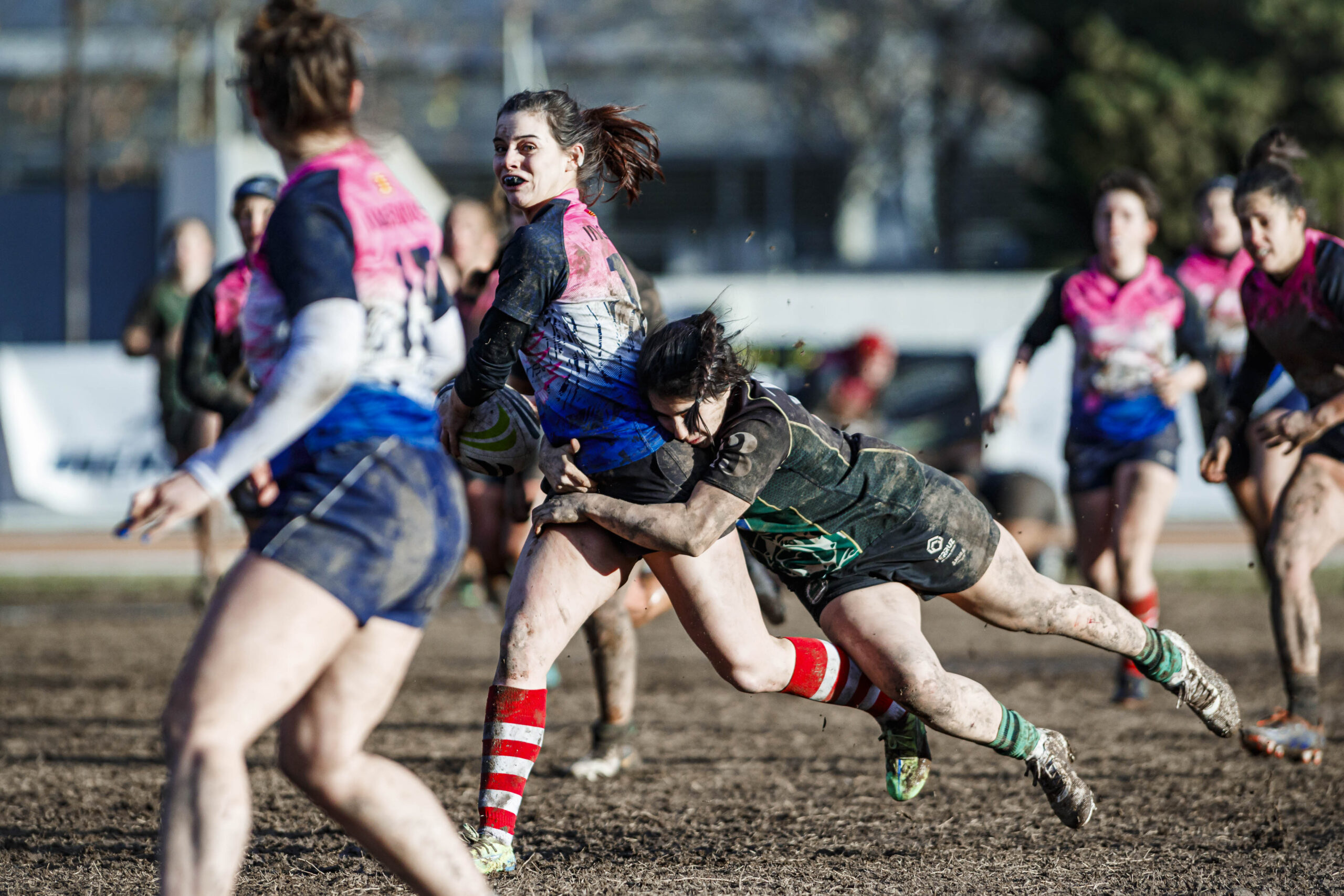 Partido de la jornada 6 de la Divisió D’Honor Catalana de rugby femenina entre el CEFA Unizar y el Fusion