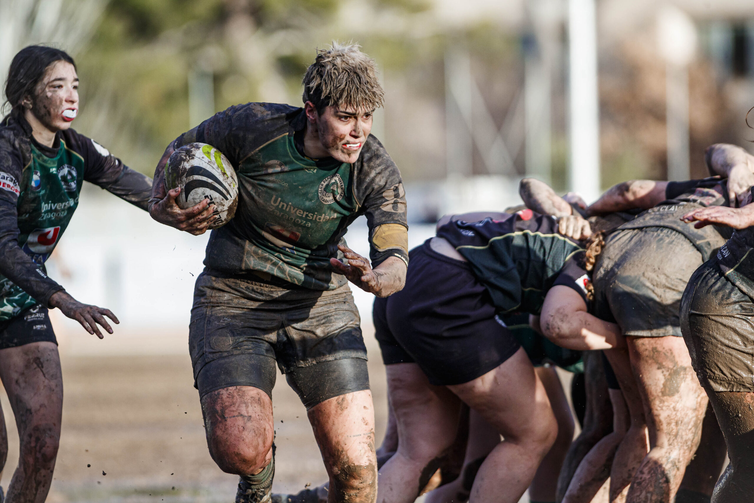 Partido de la jornada 6 de la Divisió D’Honor Catalana de rugby femenina entre el CEFA Unizar y el Fusion