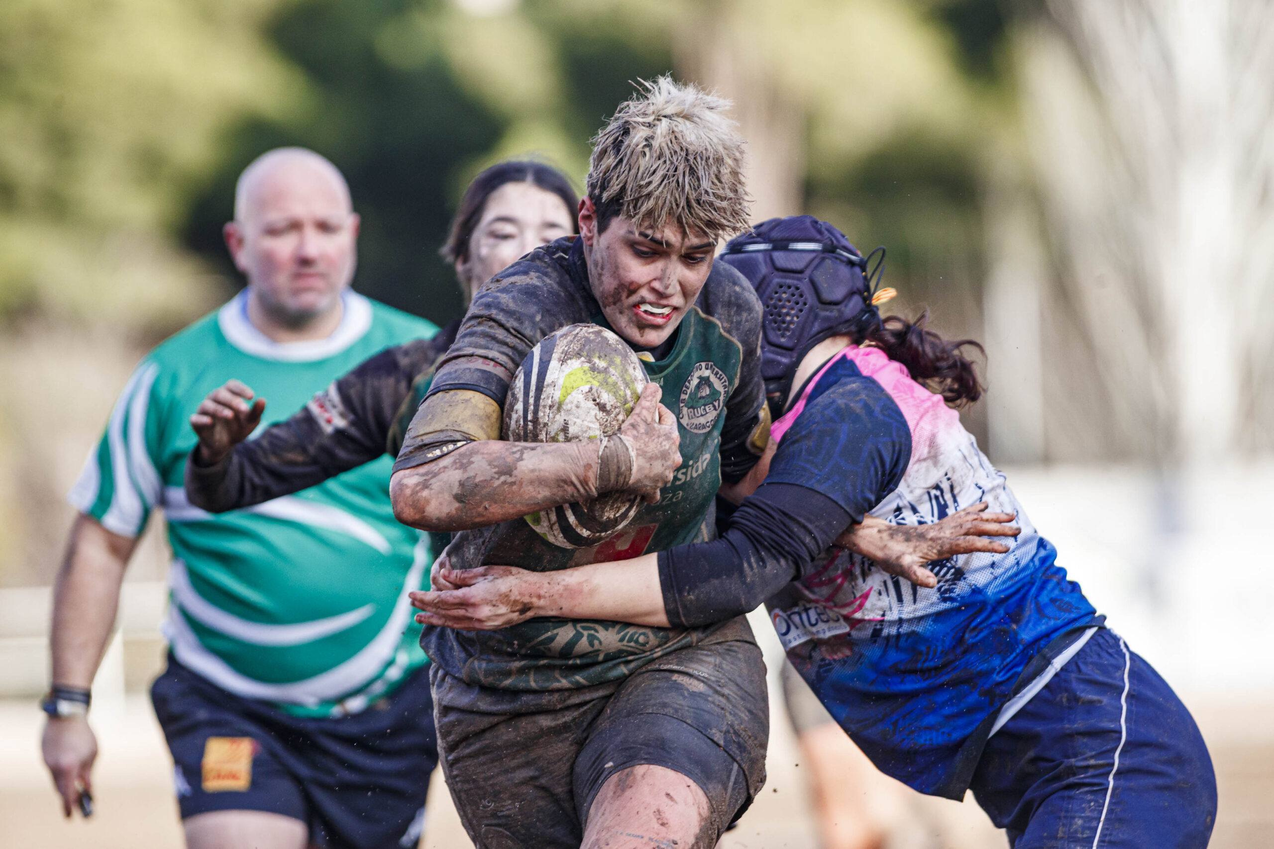 Partido de la jornada 6 de la Divisió D’Honor Catalana de rugby femenina entre el CEFA Unizar y el Fusion