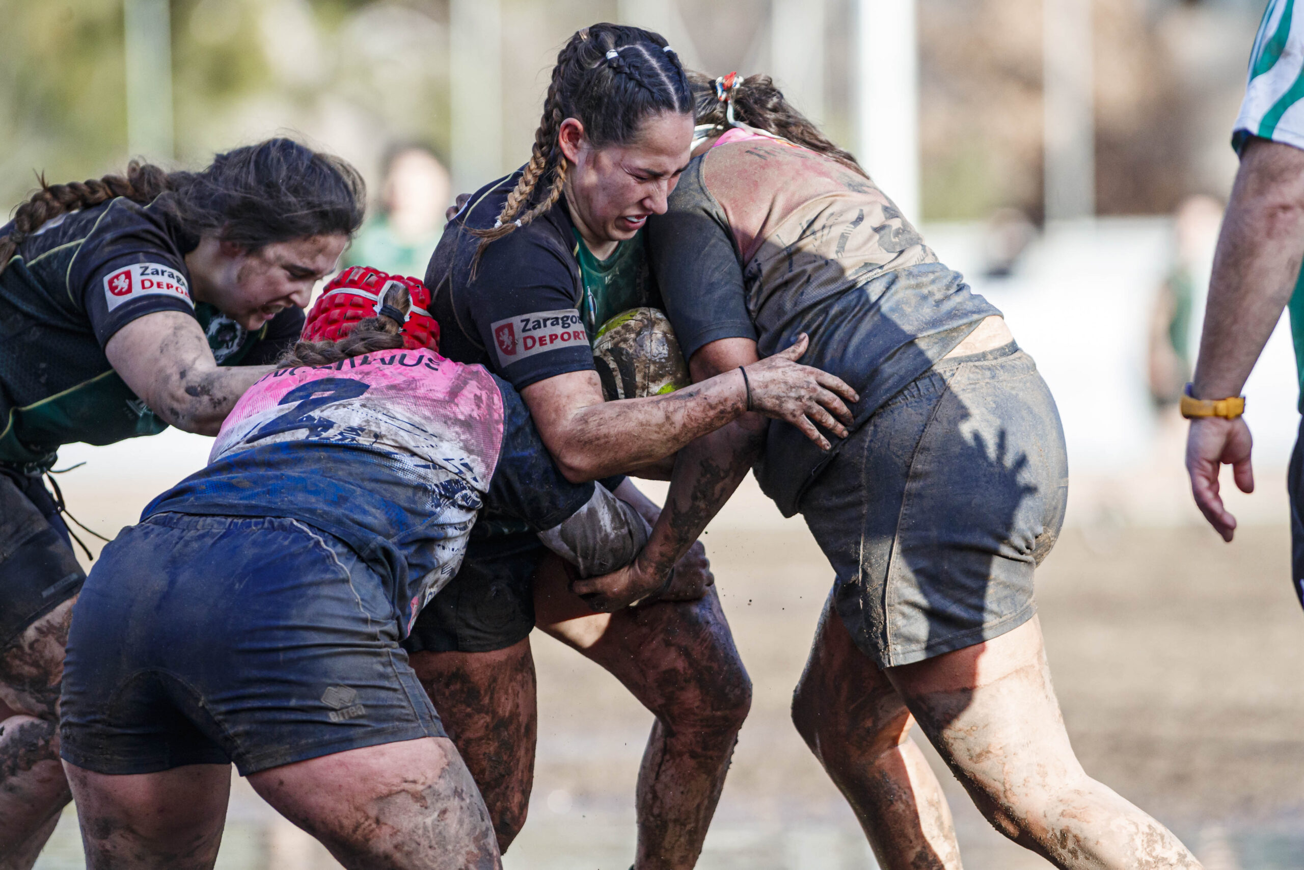Partido de la jornada 6 de la Divisió D’Honor Catalana de rugby femenina entre el CEFA Unizar y el Fusion
