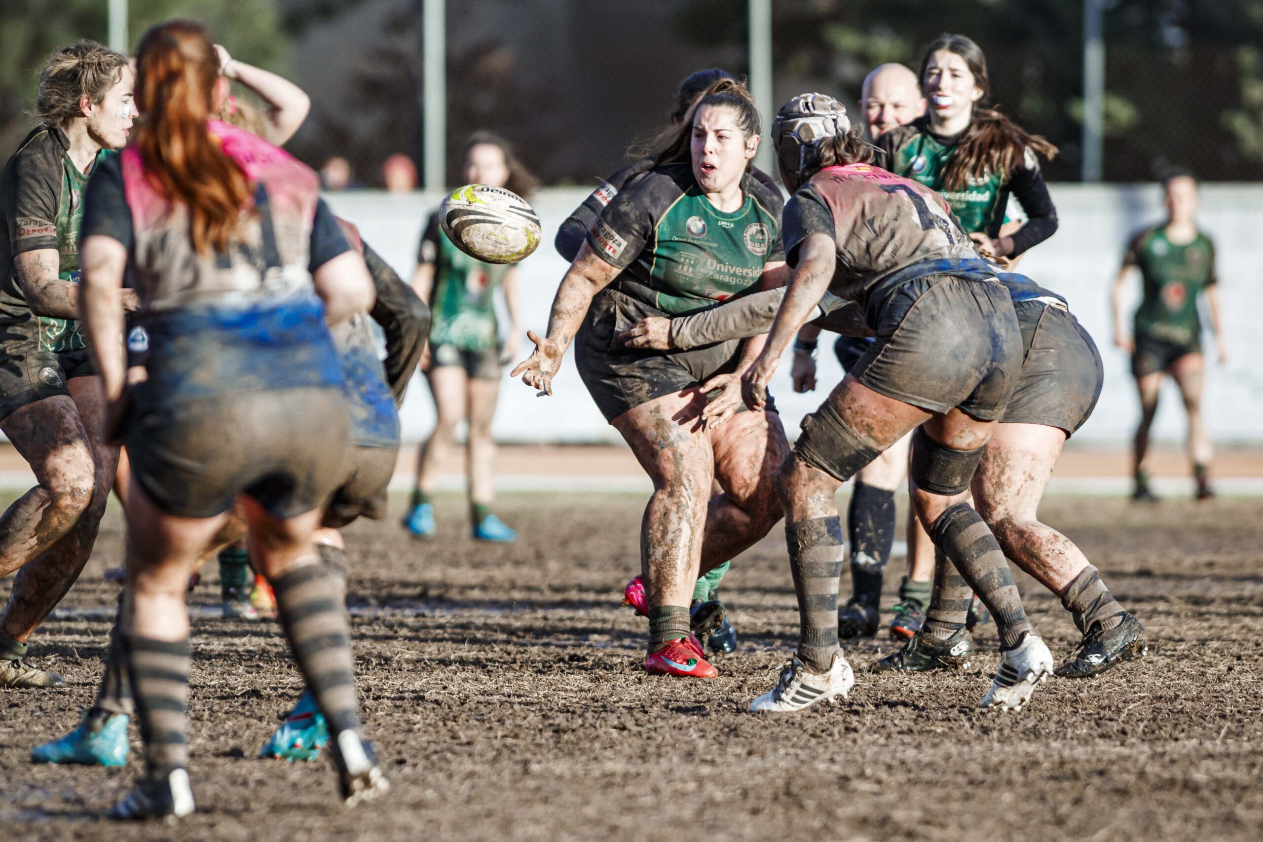 Partido de la jornada 6 de la Divisió D’Honor Catalana de rugby femenina entre el CEFA Unizar y el Fusion
