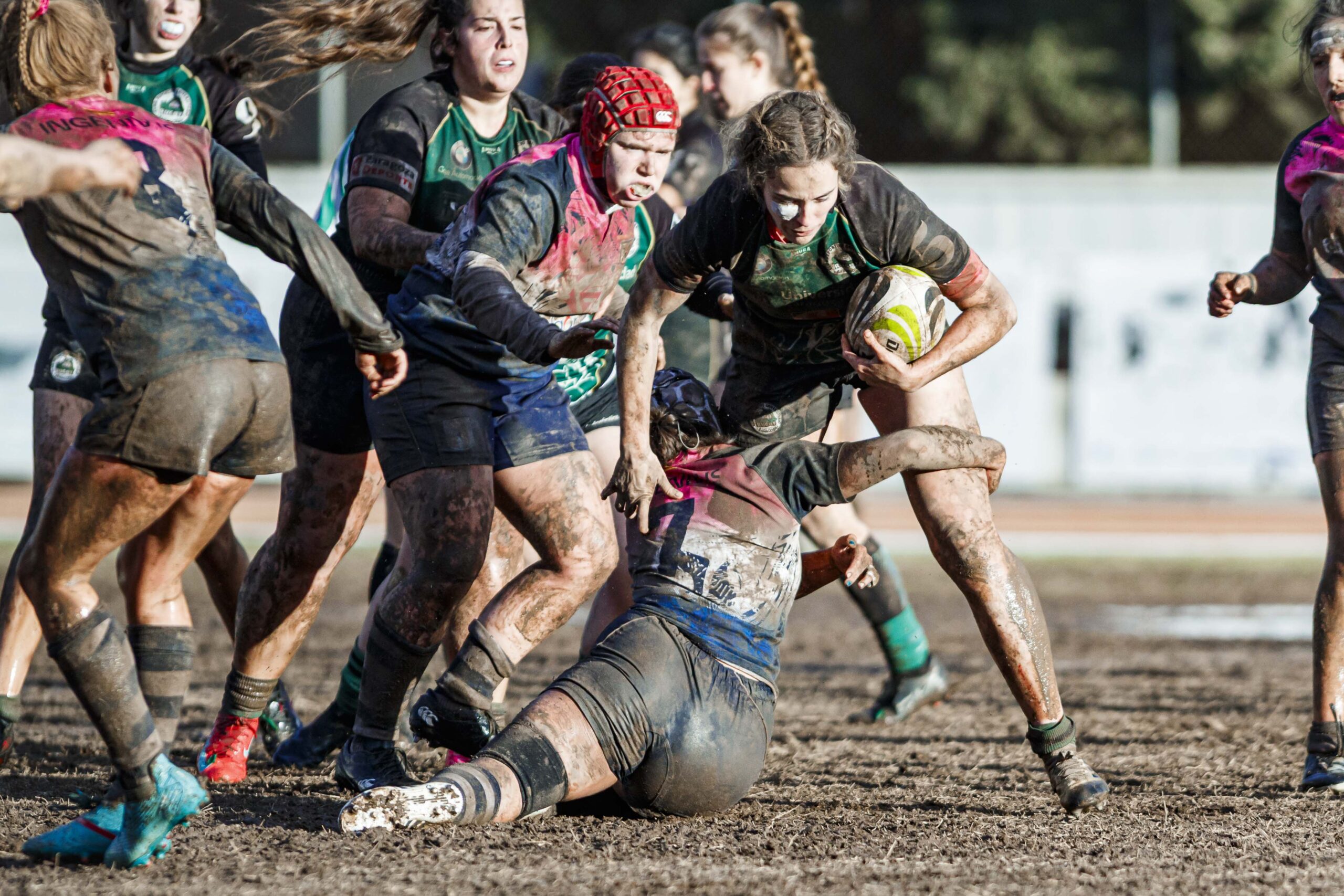 Partido de la jornada 6 de la Divisió D’Honor Catalana de rugby femenina entre el CEFA Unizar y el Fusion