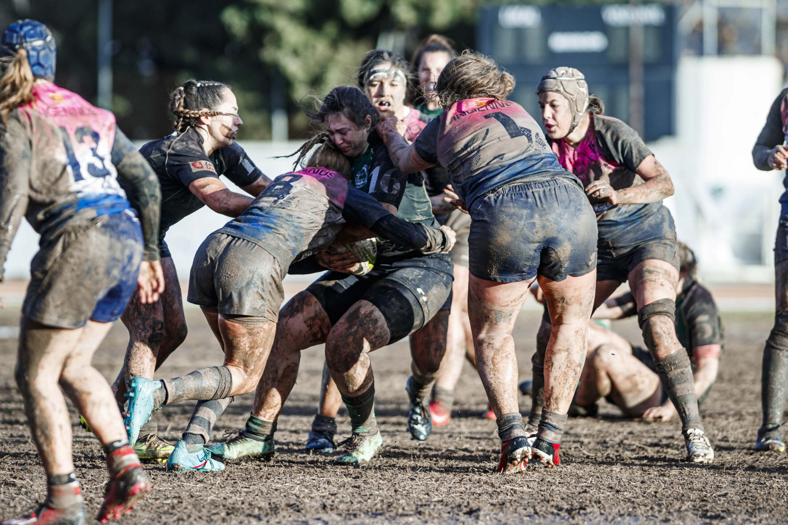 Partido de la jornada 6 de la Divisió D’Honor Catalana de rugby femenina entre el CEFA Unizar y el Fusion
