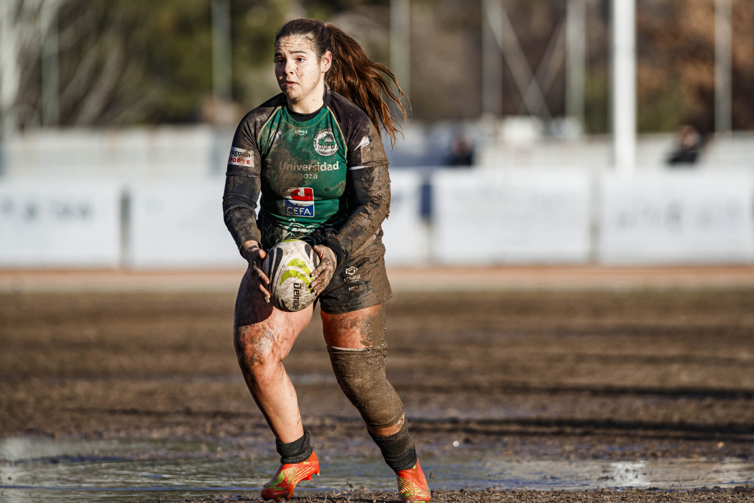 Partido de la jornada 6 de la Divisió D’Honor Catalana de rugby femenina entre el CEFA Unizar y el Fusion