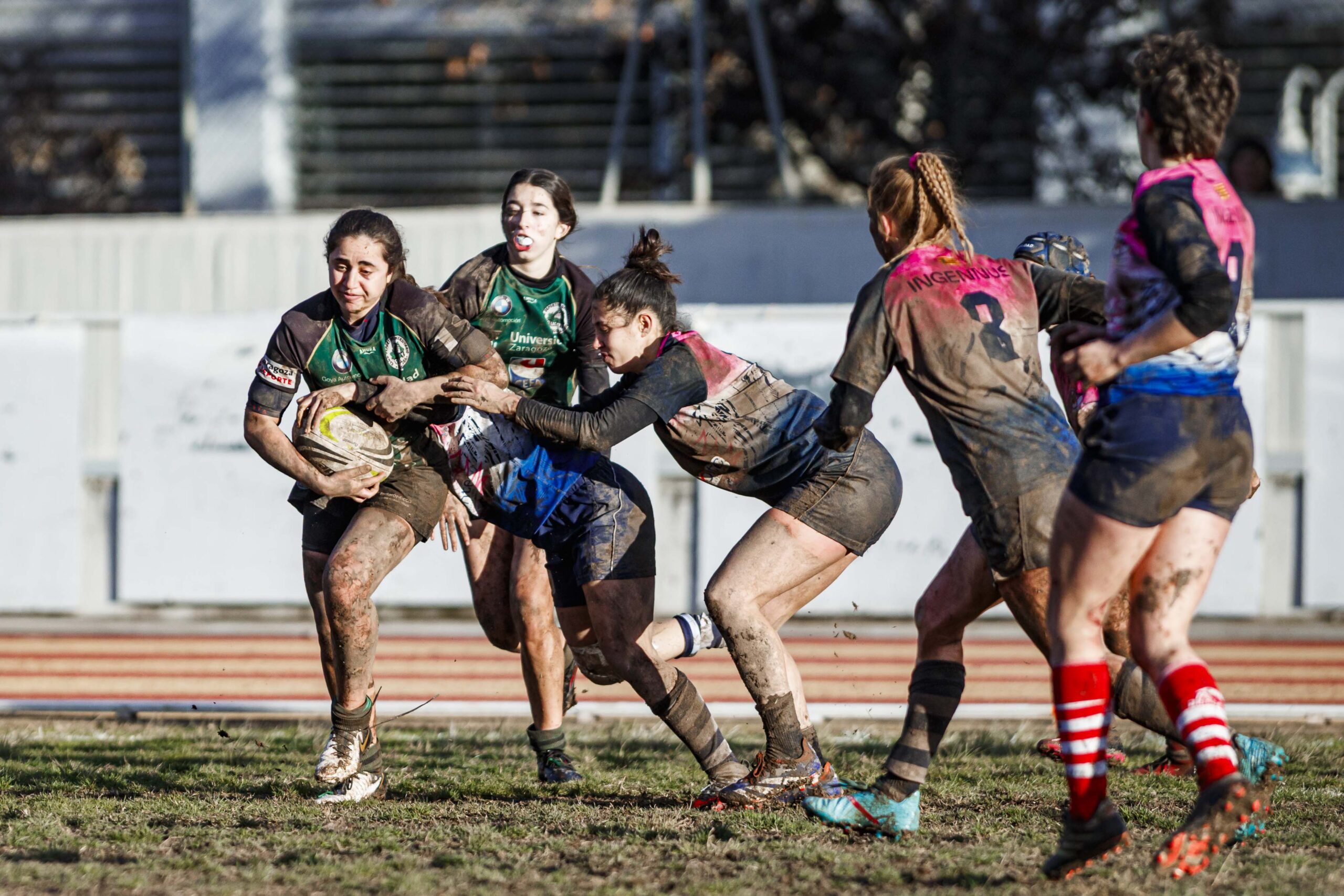 Partido de la jornada 6 de la Divisió D’Honor Catalana de rugby femenina entre el CEFA Unizar y el Fusion