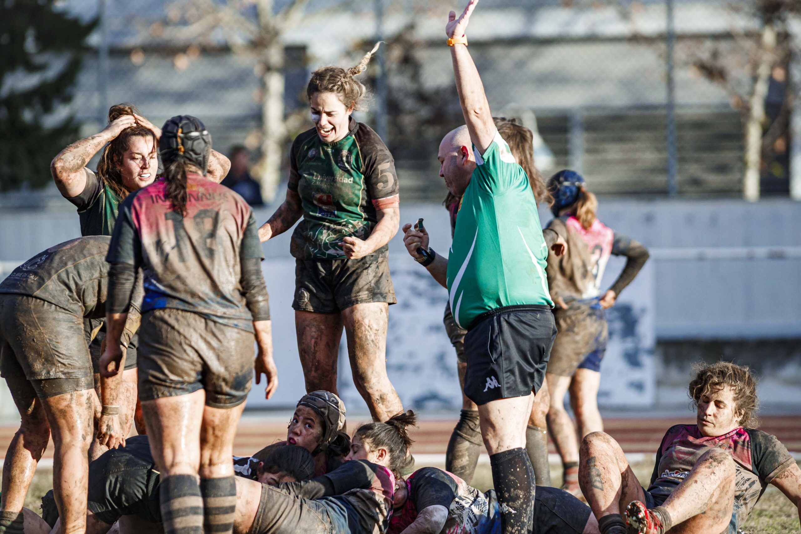 Partido de la jornada 6 de la Divisió D’Honor Catalana de rugby femenina entre el CEFA Unizar y el Fusion