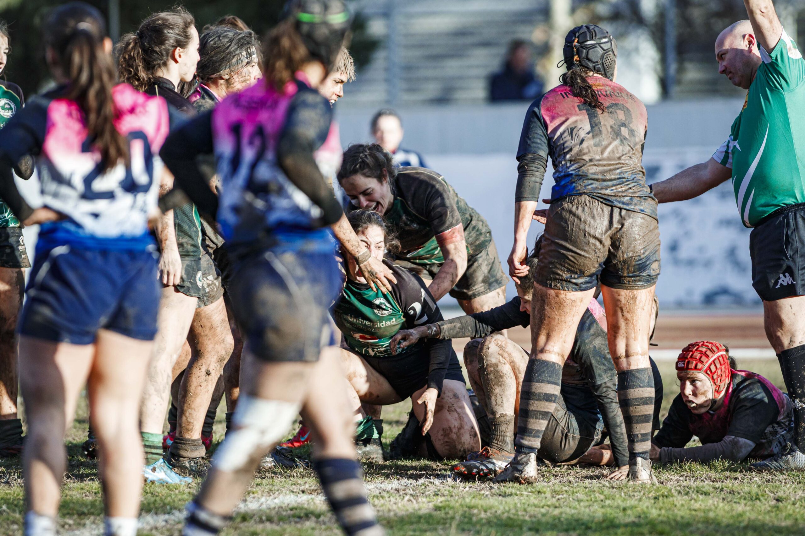 Partido de la jornada 6 de la Divisió D’Honor Catalana de rugby femenina entre el CEFA Unizar y el Fusion
