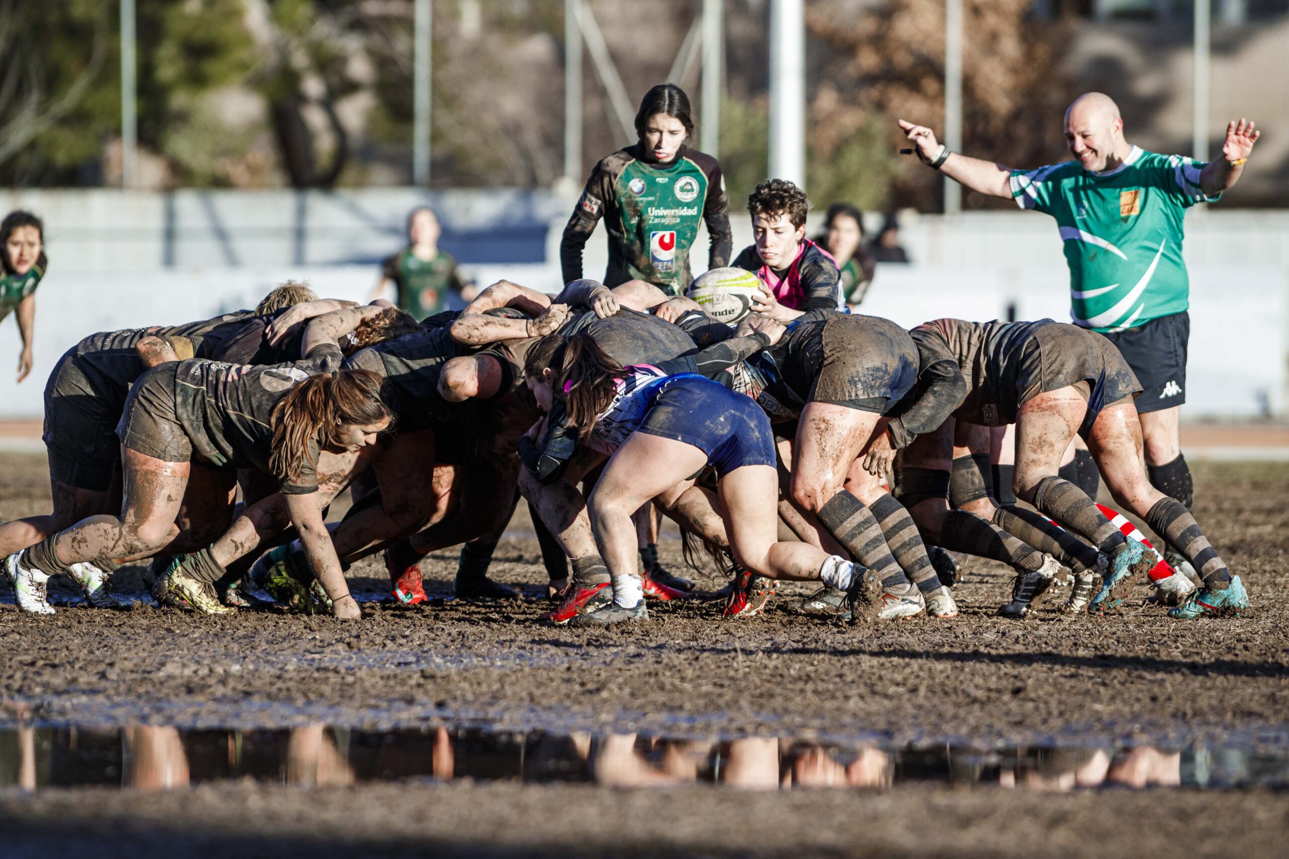Partido de la jornada 6 de la Divisió D’Honor Catalana de rugby femenina entre el CEFA Unizar y el Fusion