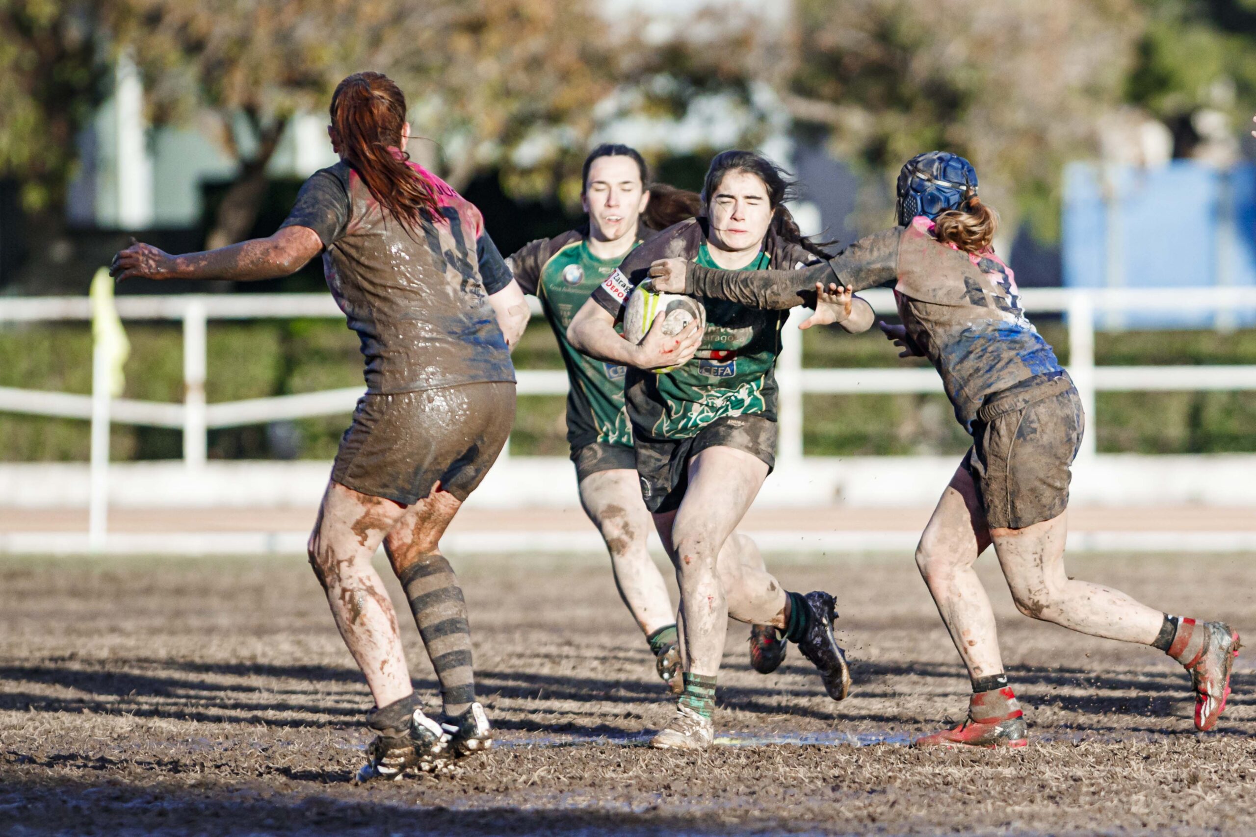 Partido de la jornada 6 de la Divisió D’Honor Catalana de rugby femenina entre el CEFA Unizar y el Fusion